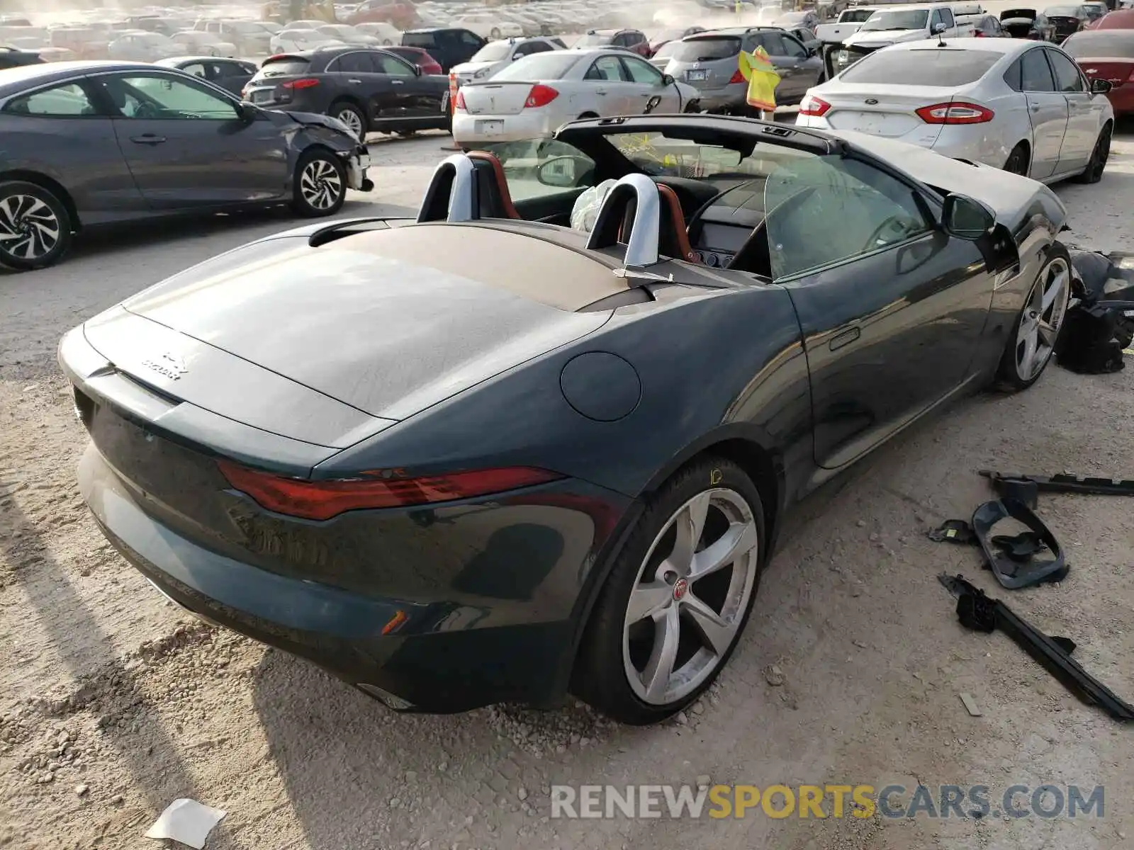 4 Фотография поврежденного автомобиля SAJDD5GX5MCK70434 JAGUAR F-TYPE 2021