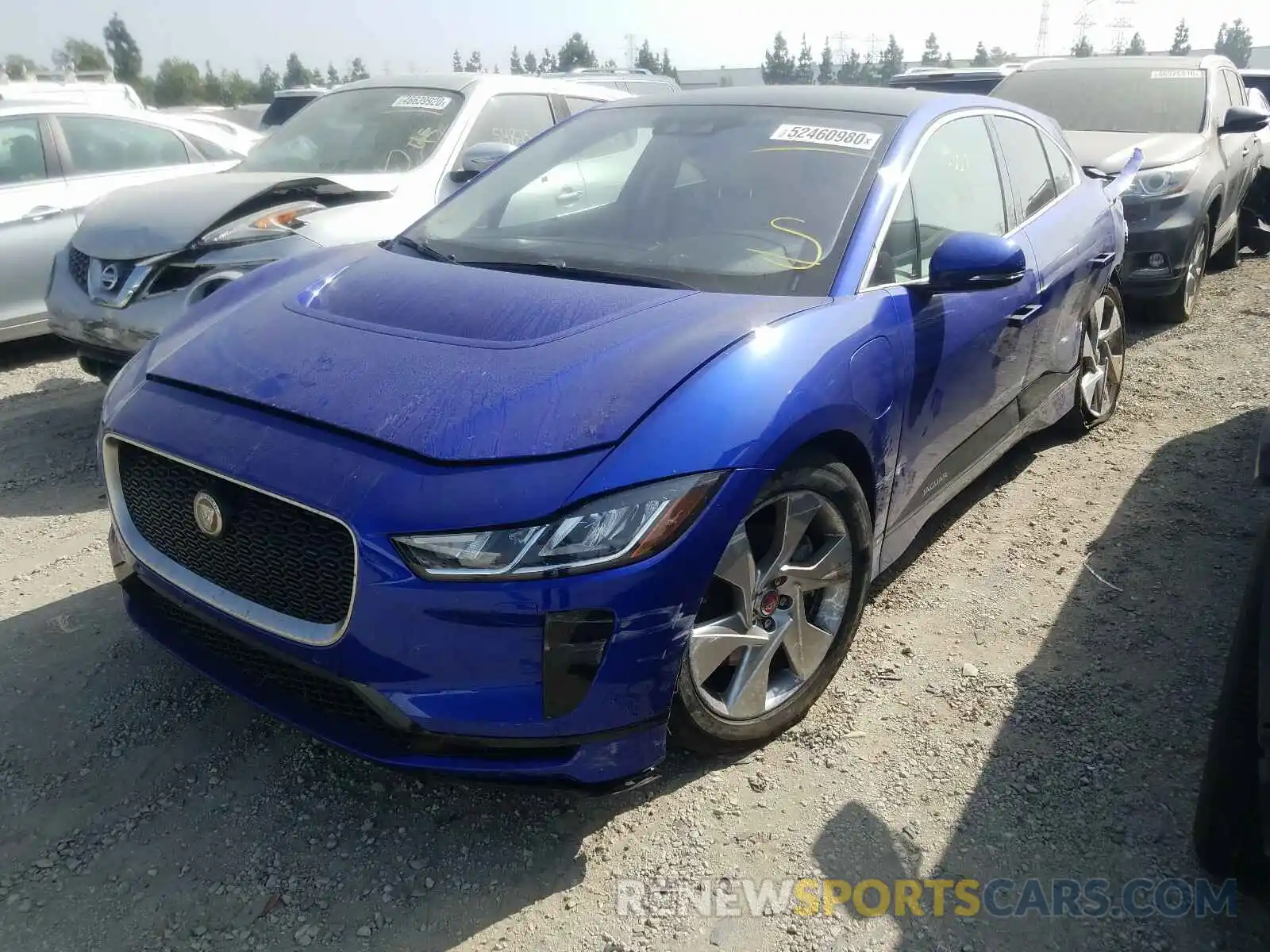 2 Фотография поврежденного автомобиля SADHB2S11K1F73783 JAGUAR I-PACE 2019