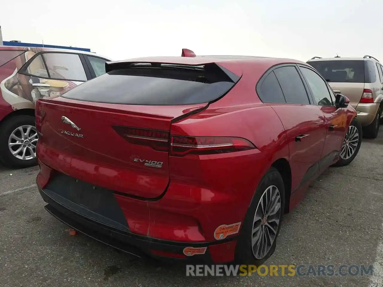 4 Фотография поврежденного автомобиля SADHB2S16K1F74363 JAGUAR I-PACE 2019