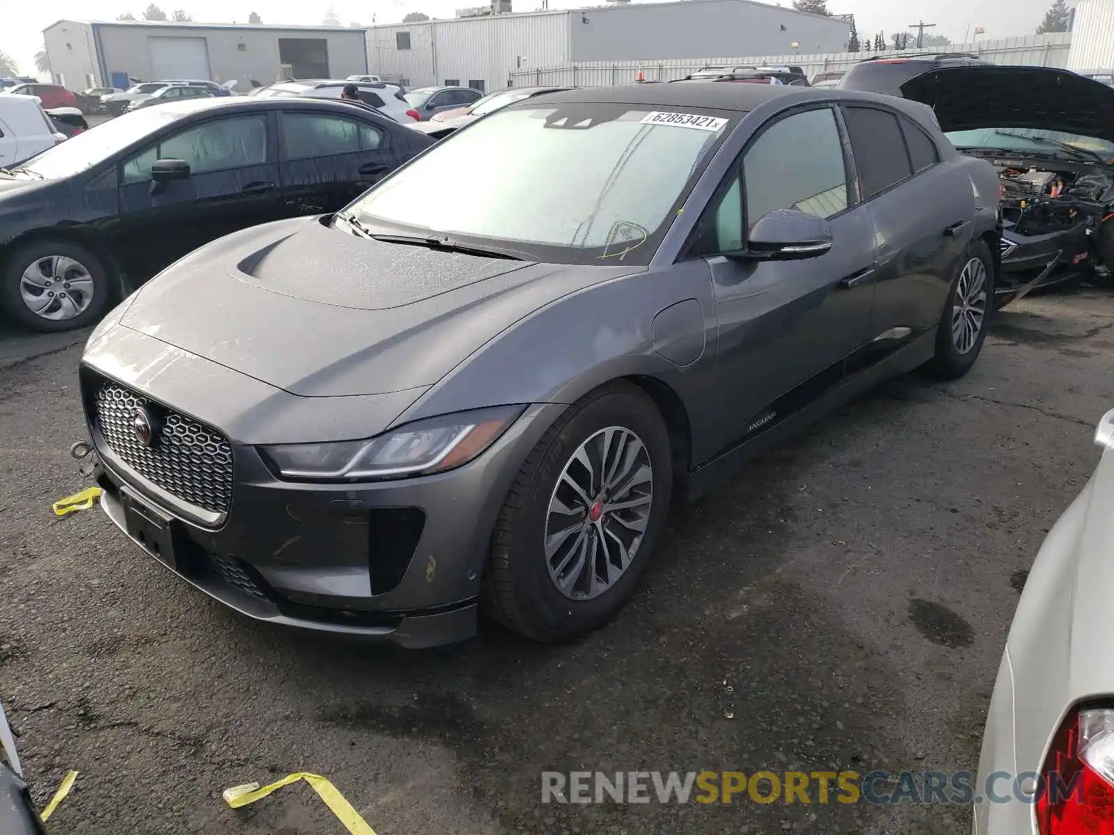 2 Фотография поврежденного автомобиля SADHB2S1XK1F63690 JAGUAR I-PACE 2019