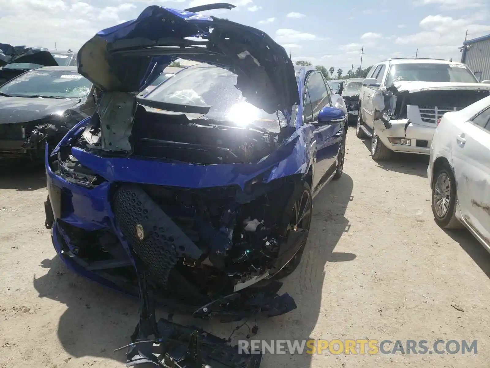 2 Фотография поврежденного автомобиля SADHC2S10K1F74162 JAGUAR I-PACE 2019