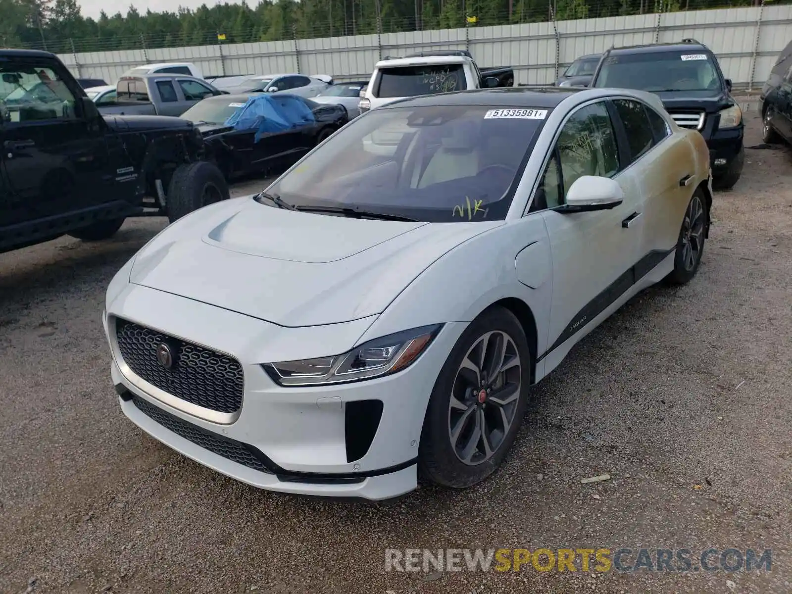 2 Фотография поврежденного автомобиля SADHC2S12K1F75314 JAGUAR I-PACE 2019