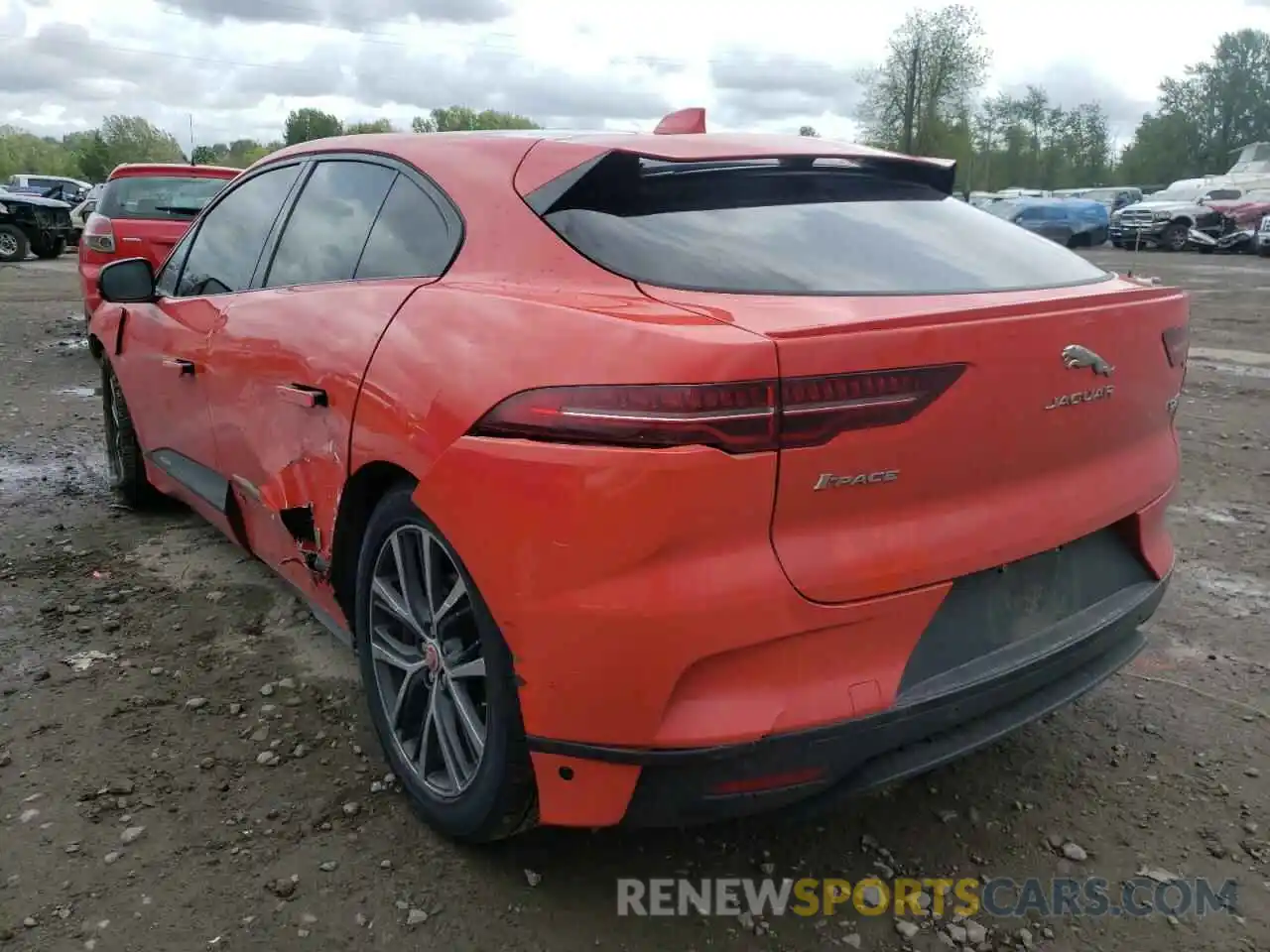 3 Фотография поврежденного автомобиля SADHD2S14K1F66353 JAGUAR I-PACE 2019