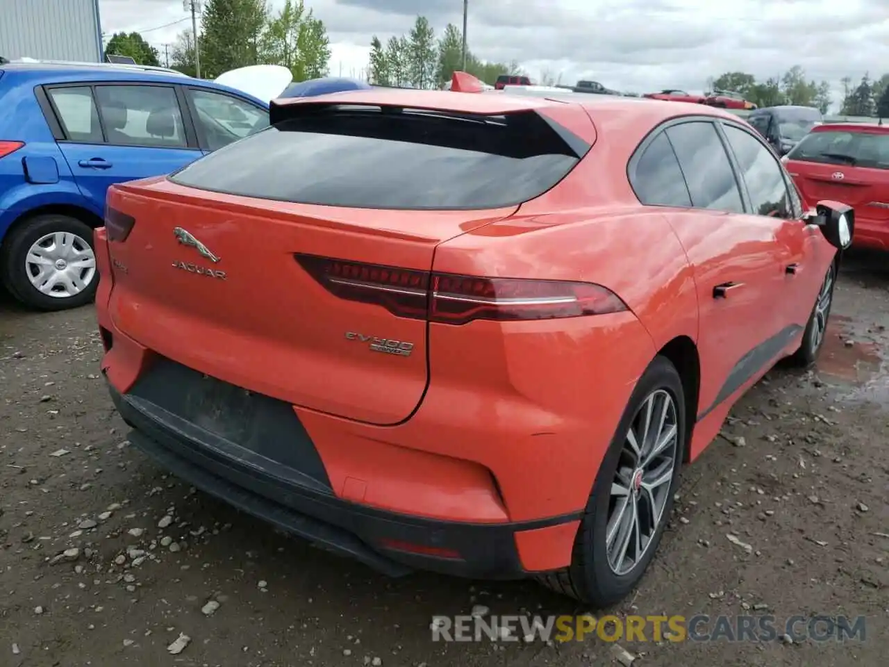 4 Фотография поврежденного автомобиля SADHD2S14K1F66353 JAGUAR I-PACE 2019