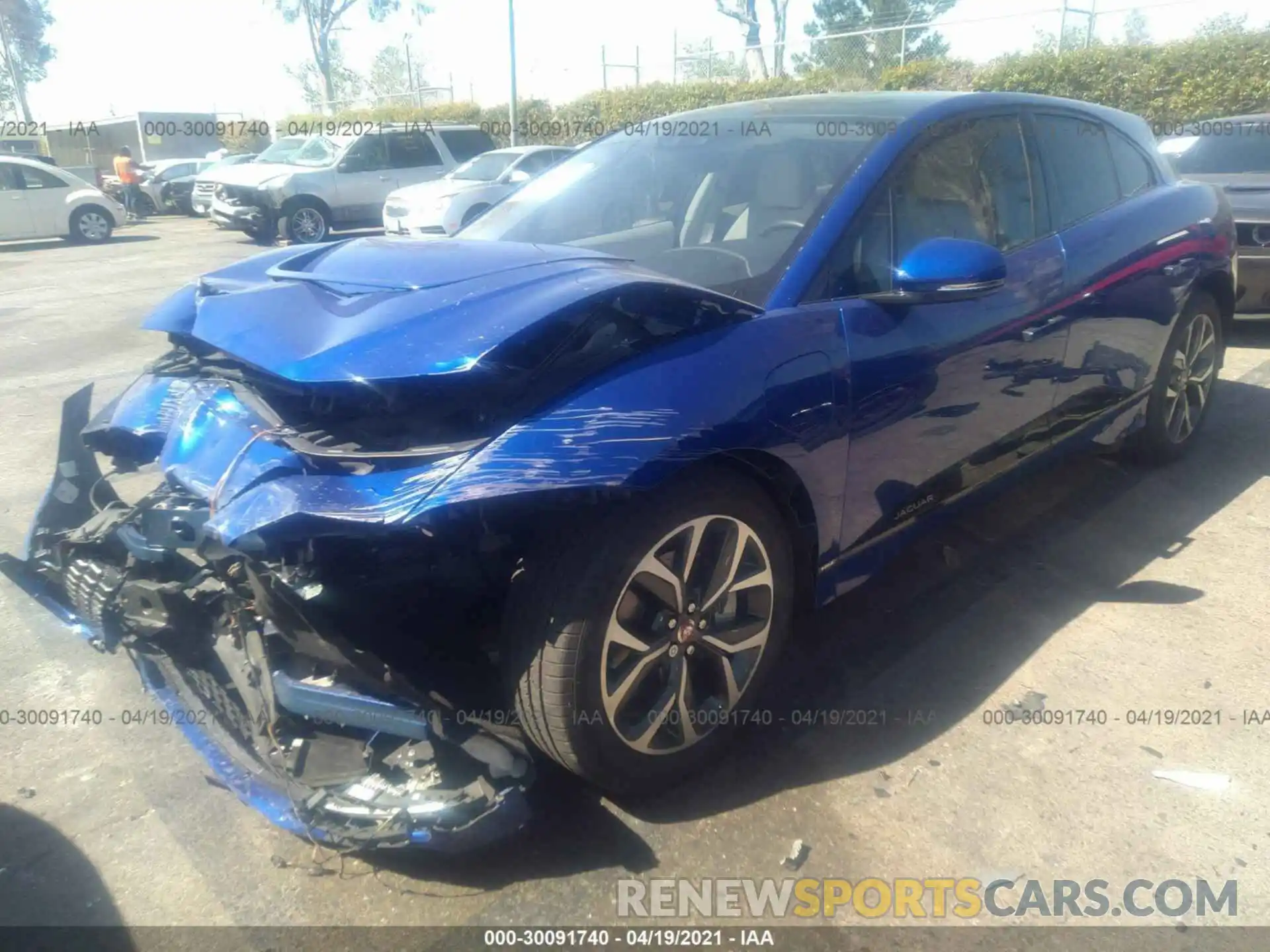 2 Photograph of a damaged car SADHD2S14K1F70841 JAGUAR I-PACE 2019