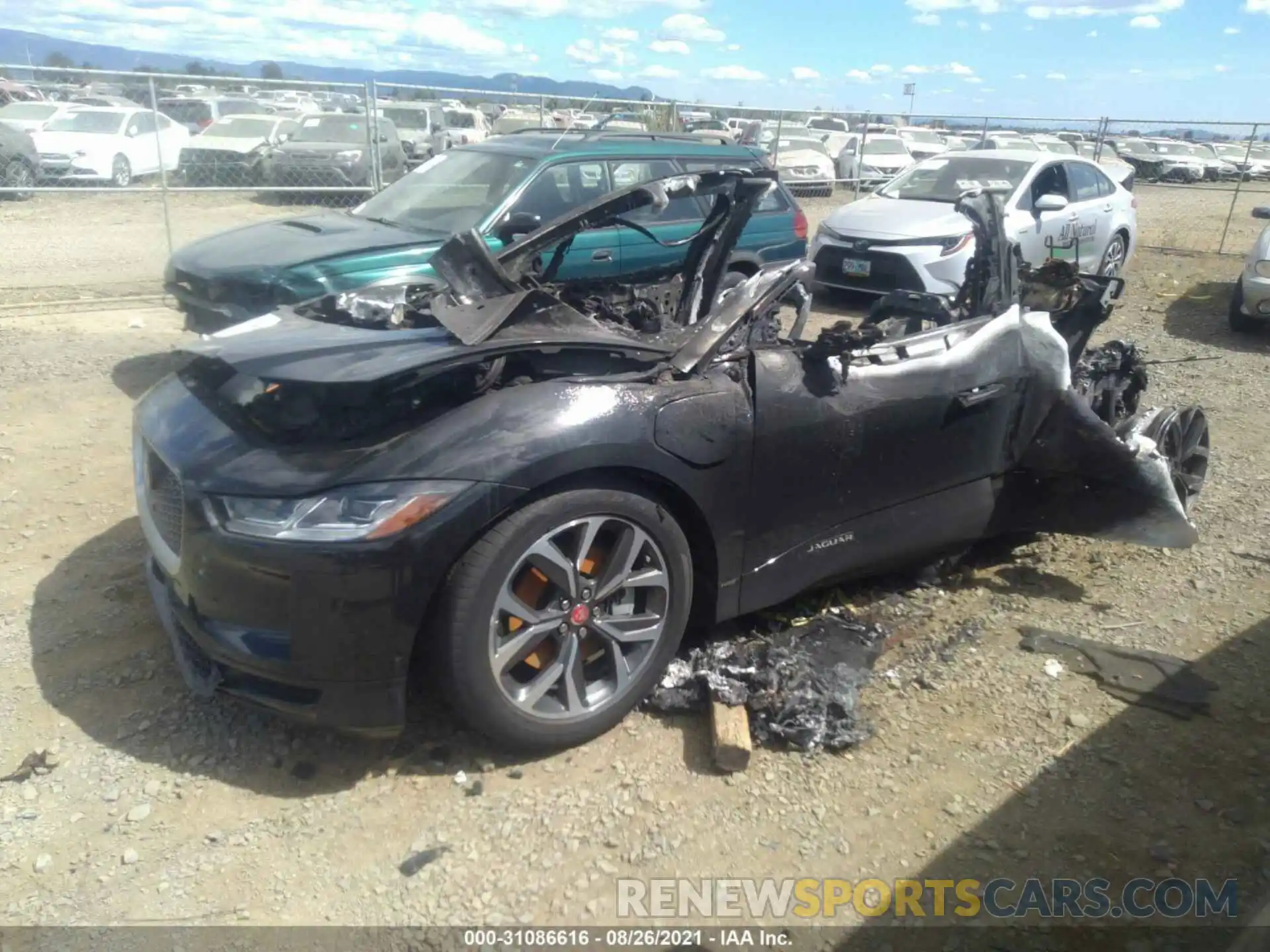 2 Photograph of a damaged car SADHD2S17K1F61440 JAGUAR I-PACE 2019