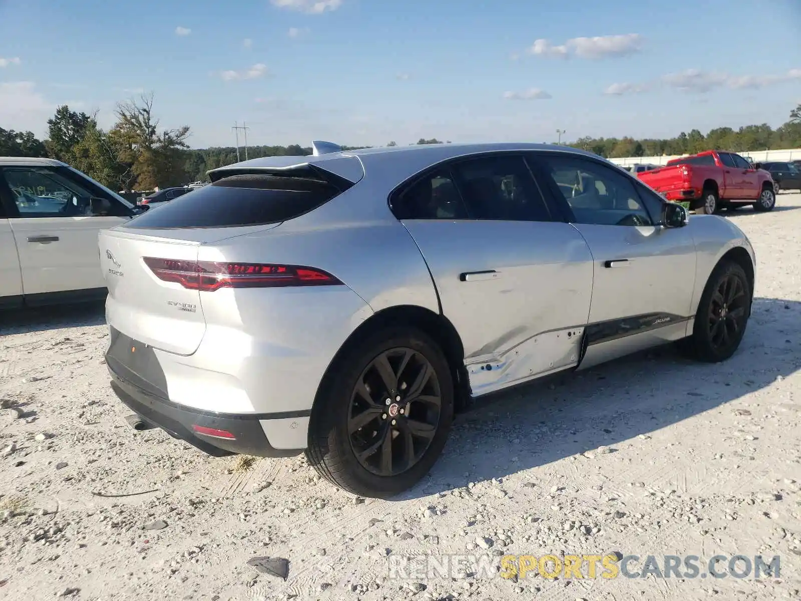 4 Фотография поврежденного автомобиля SADHB2S14L1F84813 JAGUAR I-PACE 2020