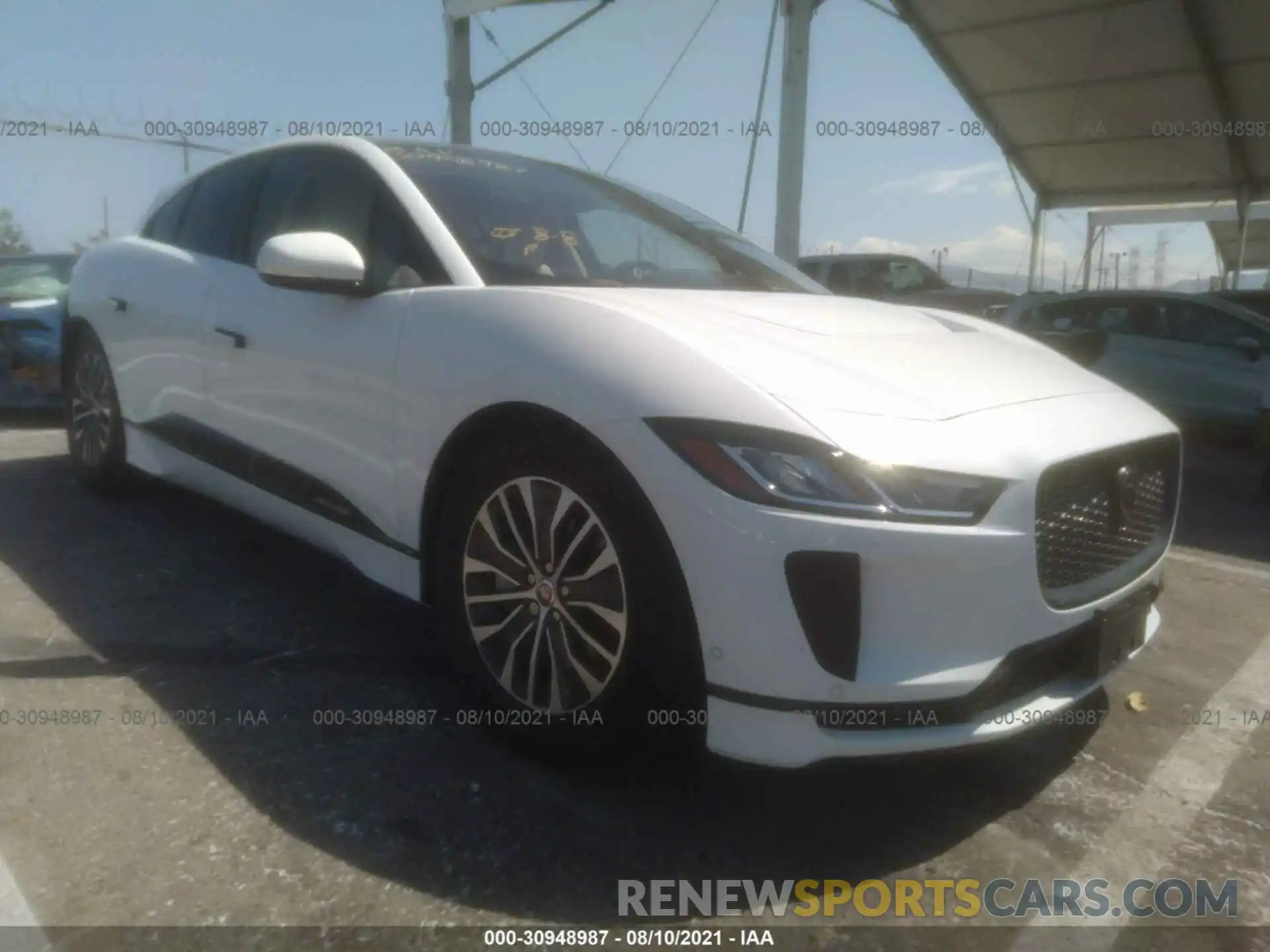 1 Photograph of a damaged car SADHB2S19L1F81373 JAGUAR I-PACE 2020