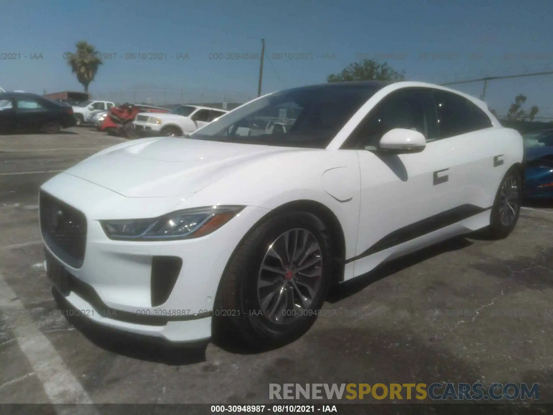 2 Photograph of a damaged car SADHB2S19L1F81373 JAGUAR I-PACE 2020