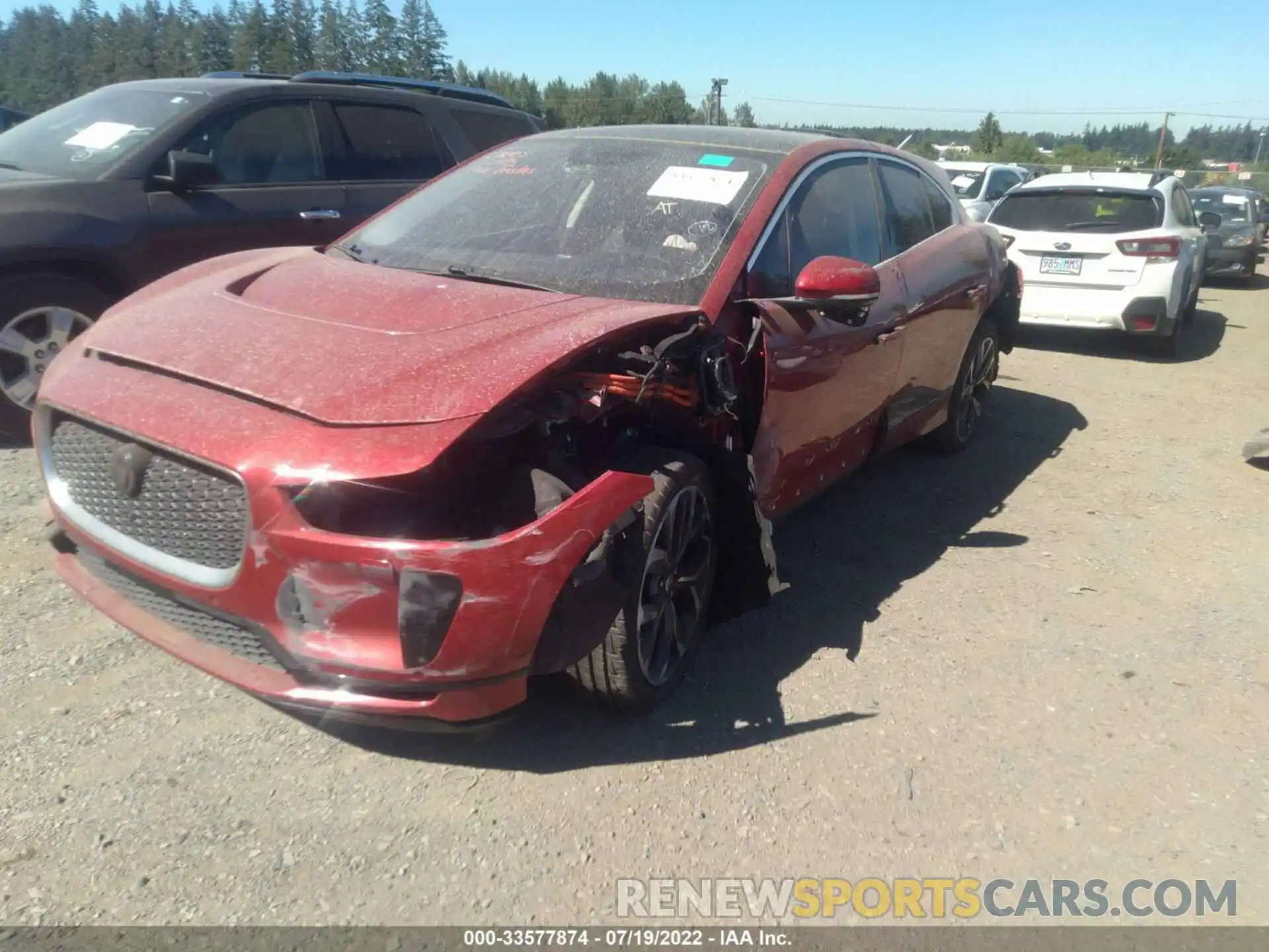 2 Photograph of a damaged car SADHD2S11L1F88702 JAGUAR I-PACE 2020