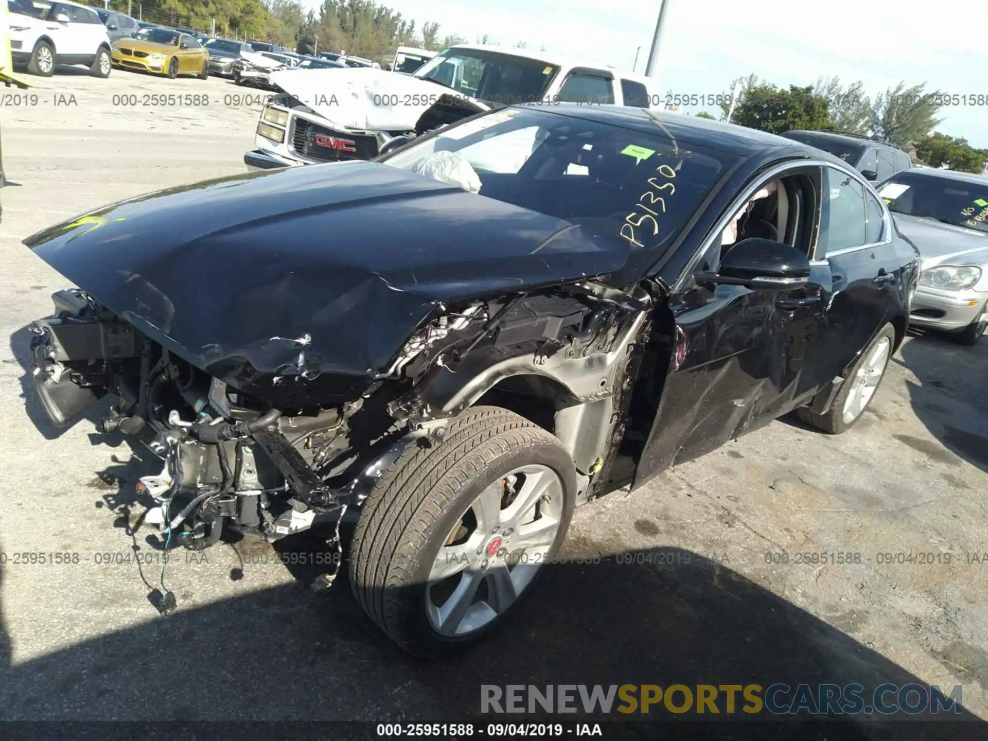 2 Photograph of a damaged car SAJAD4FX0KCP51350 JAGUAR XE 2019