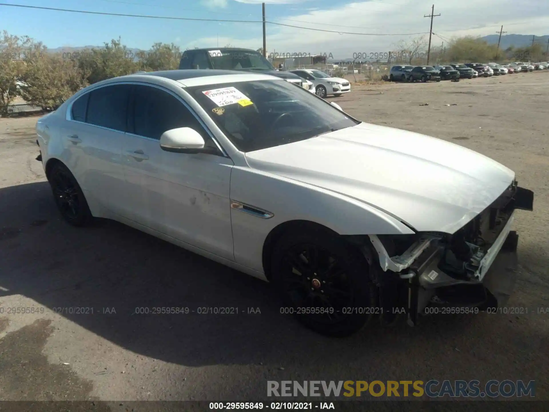 1 Photograph of a damaged car SAJAD4FX5KCP49237 JAGUAR XE 2019