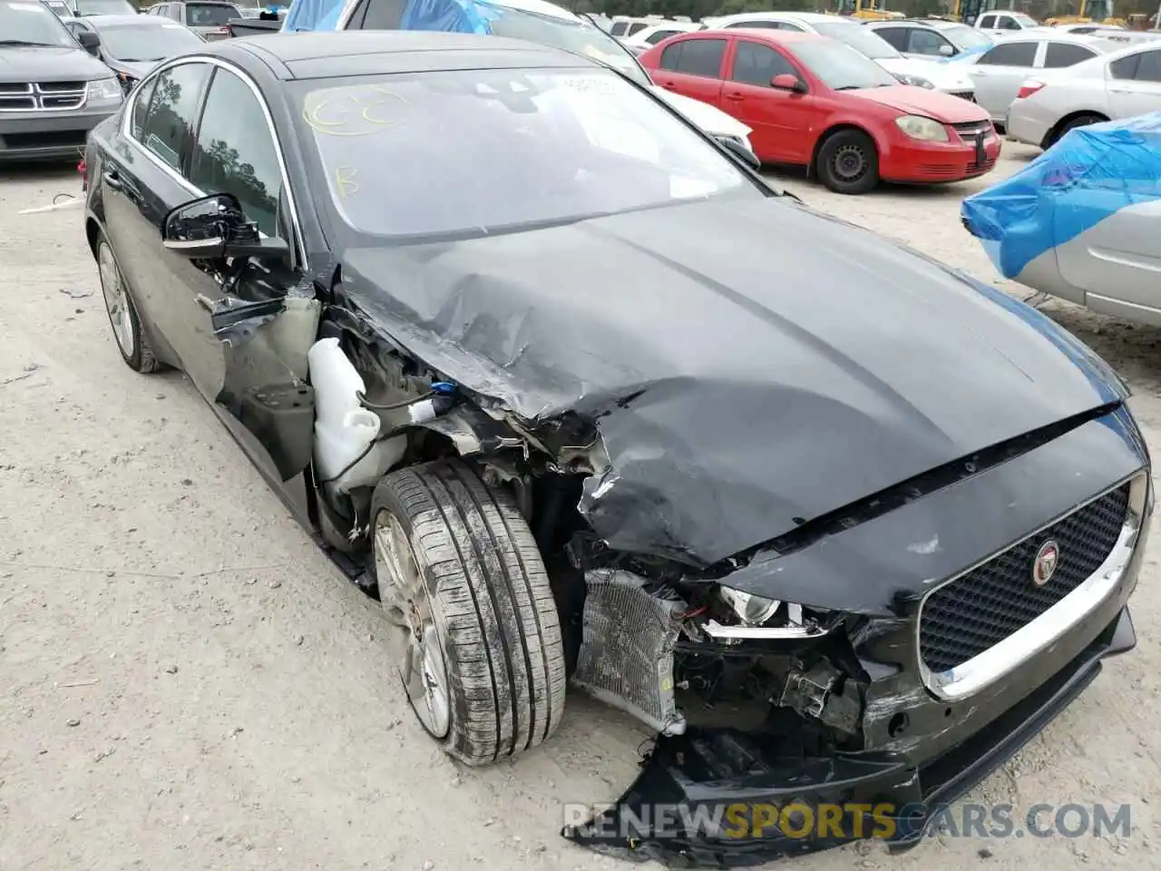 1 Photograph of a damaged car SAJAD4FX7KCP51622 JAGUAR XE 2019