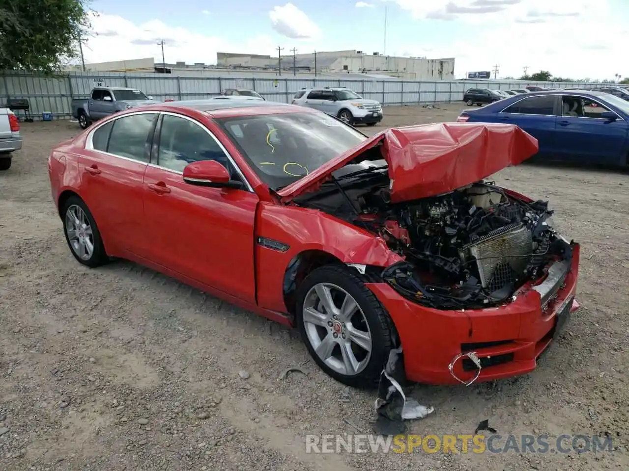 1 Photograph of a damaged car SAJAD4FX9KCP49564 JAGUAR XE 2019