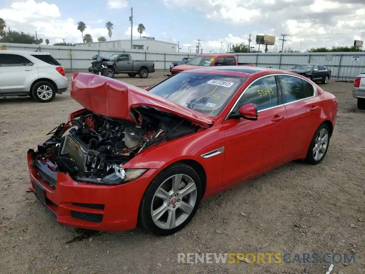 2 Photograph of a damaged car SAJAD4FX9KCP49564 JAGUAR XE 2019