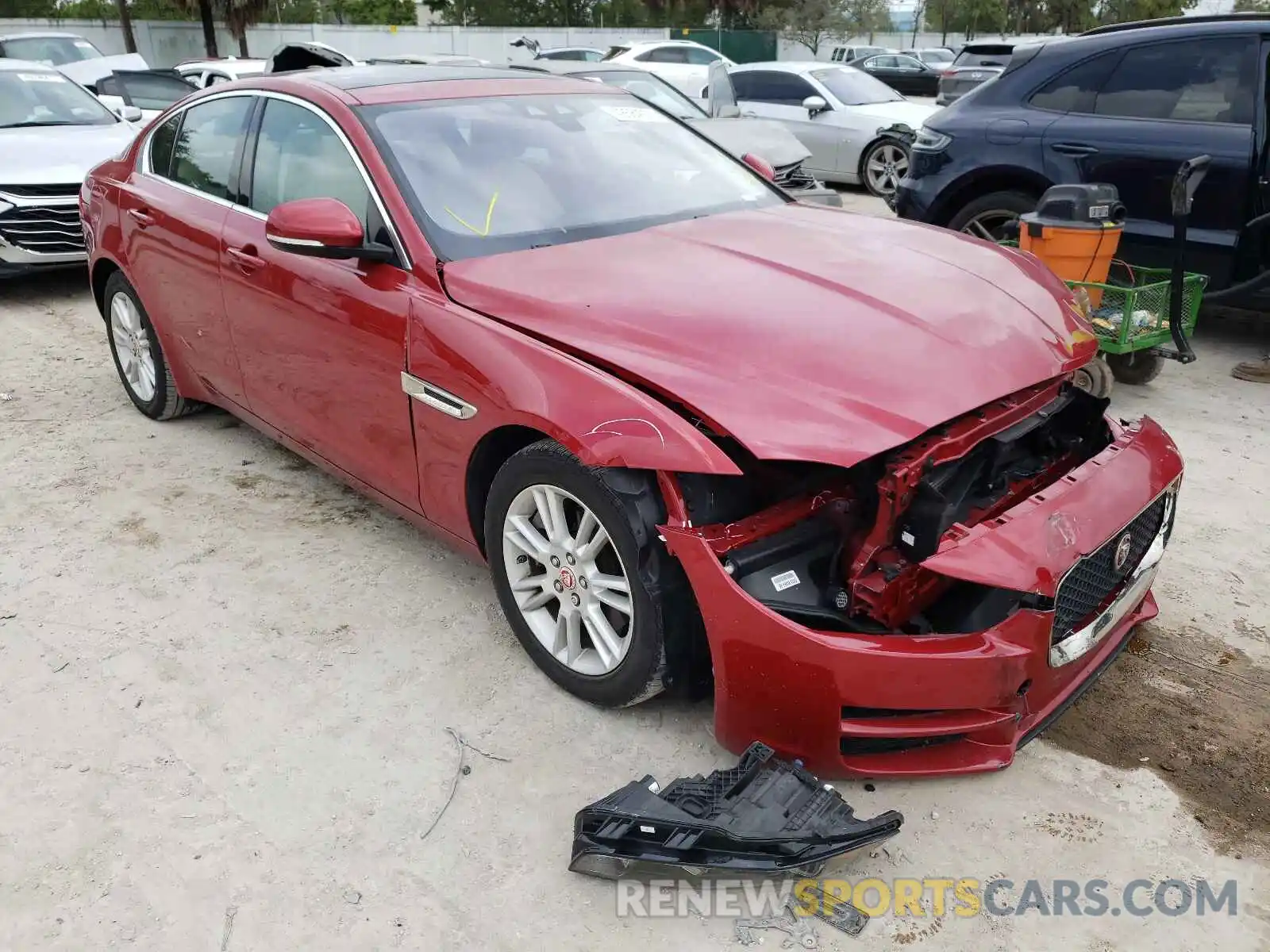 1 Photograph of a damaged car SAJAD4FXXKCP49377 JAGUAR XE 2019