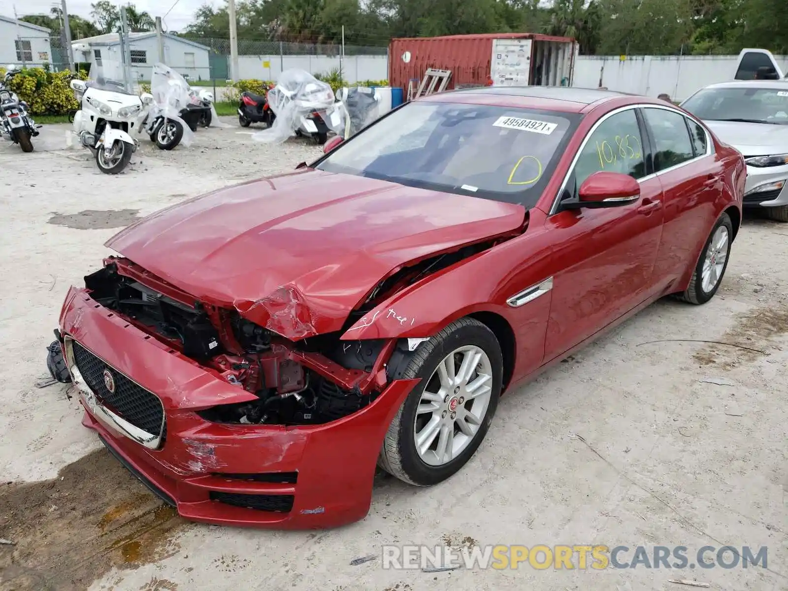 2 Photograph of a damaged car SAJAD4FXXKCP49377 JAGUAR XE 2019