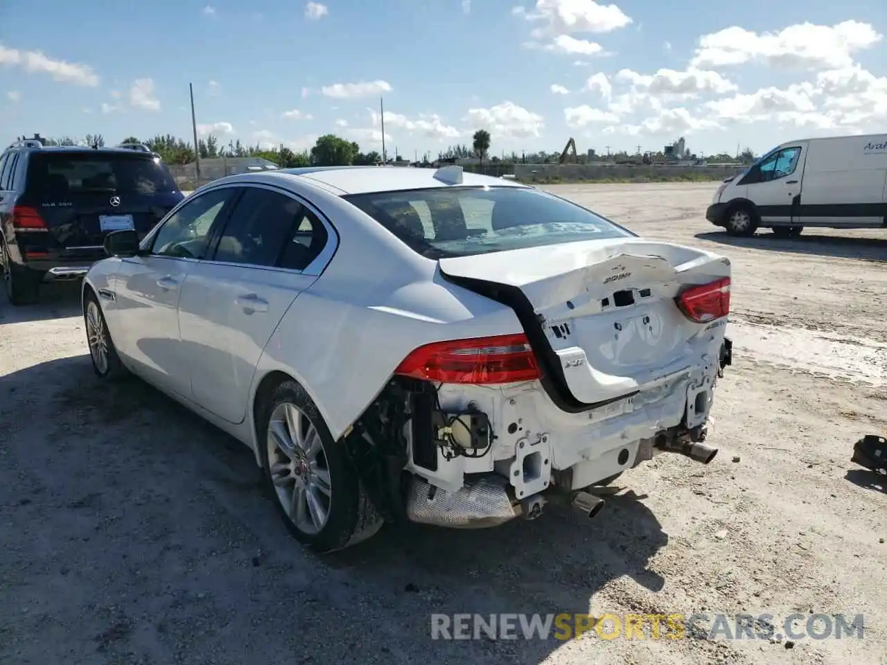 3 Photograph of a damaged car SAJAE4FX6KCP49549 JAGUAR XE 2019