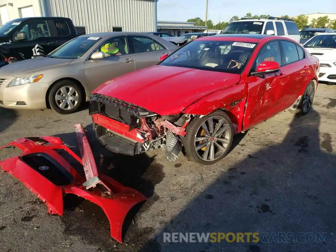 2 Photograph of a damaged car SAJAF4FX3KCP46119 JAGUAR XE 2019