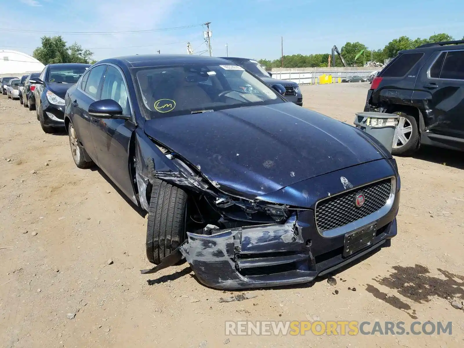 1 Photograph of a damaged car SAJAJ4FX9KCP44504 JAGUAR XE 2019