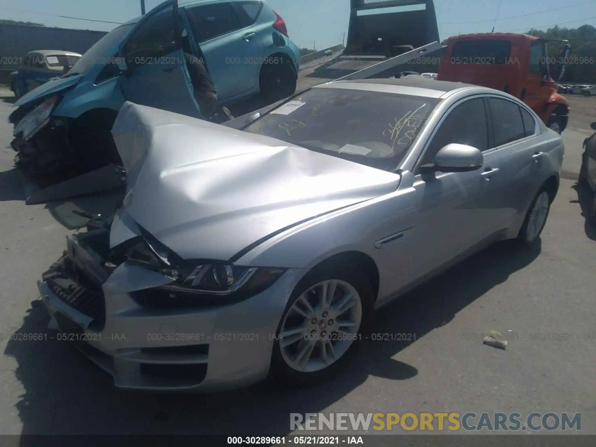 2 Photograph of a damaged car SAJAJ4FXXKCP43782 JAGUAR XE 2019