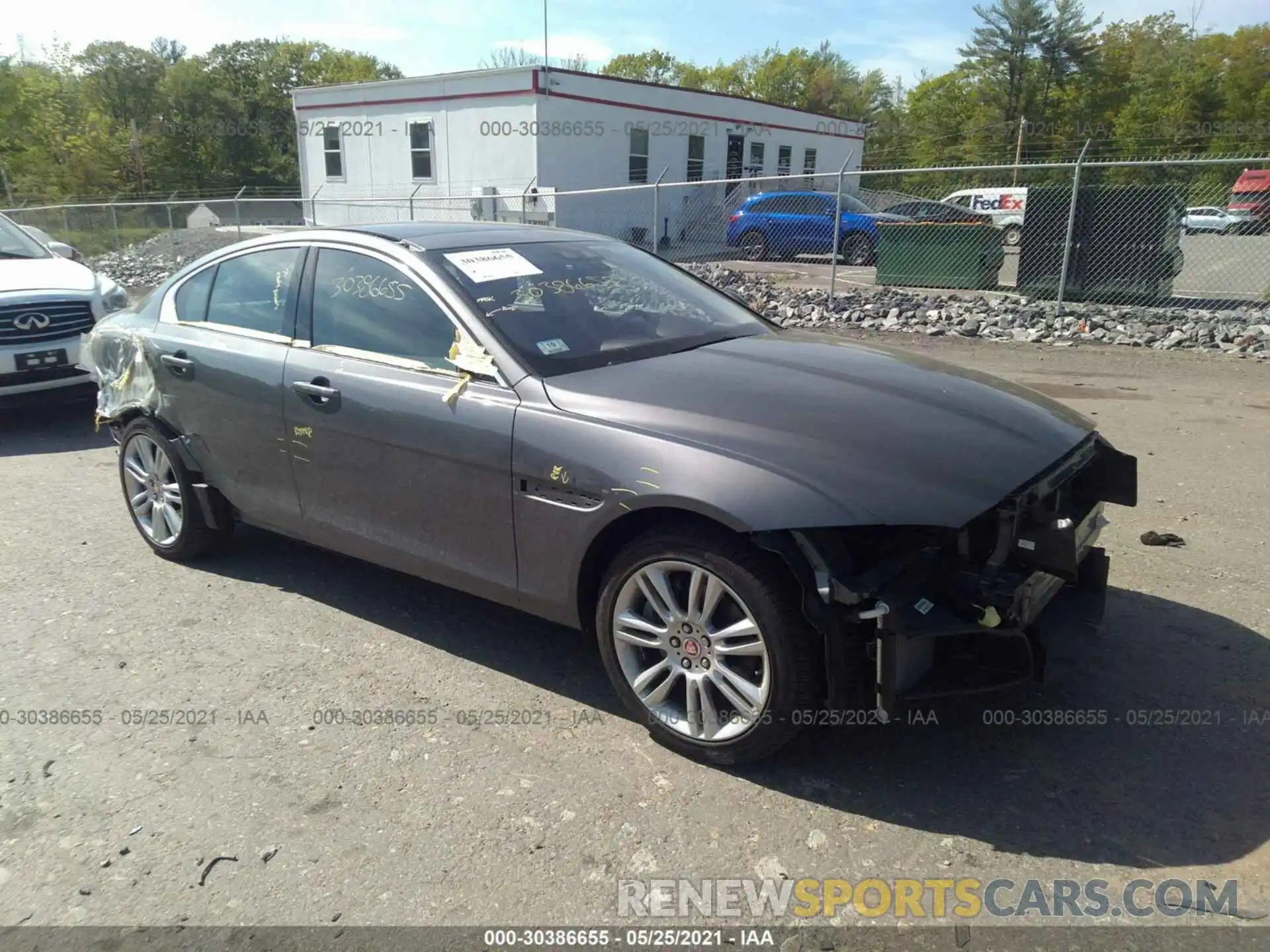 1 Photograph of a damaged car SAJAJ4FXXKCP44141 JAGUAR XE 2019