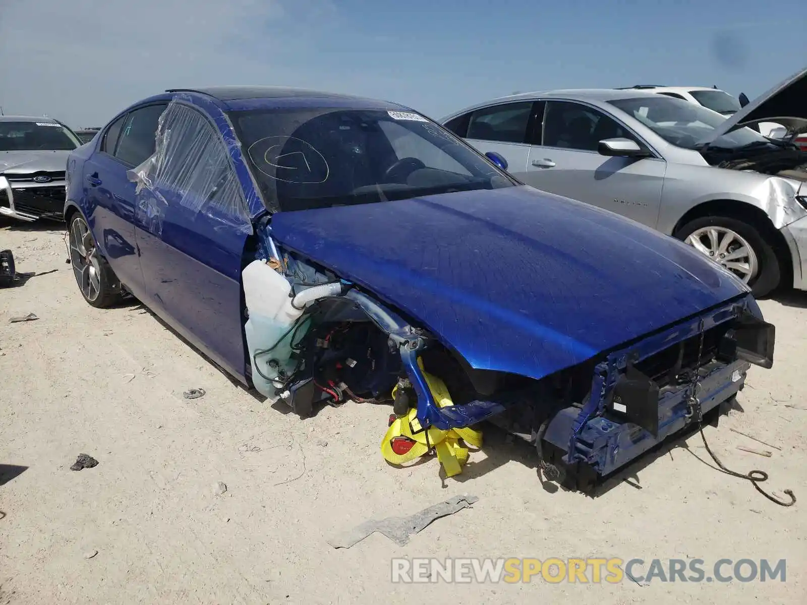 1 Photograph of a damaged car SAJAM4FV0KCP43828 JAGUAR XE 2019