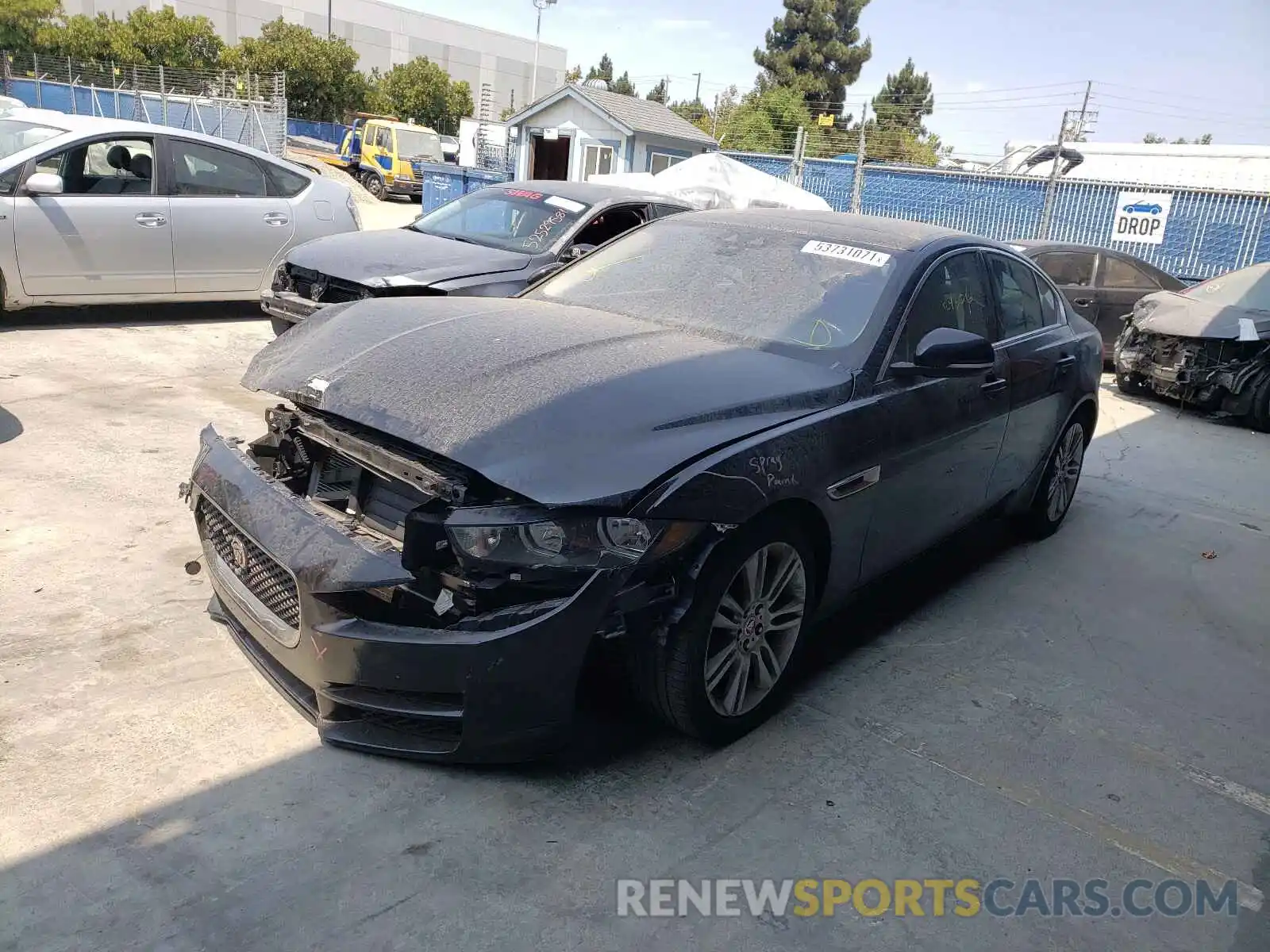 2 Photograph of a damaged car SAJAR4FX5KCP52737 JAGUAR XE 2019