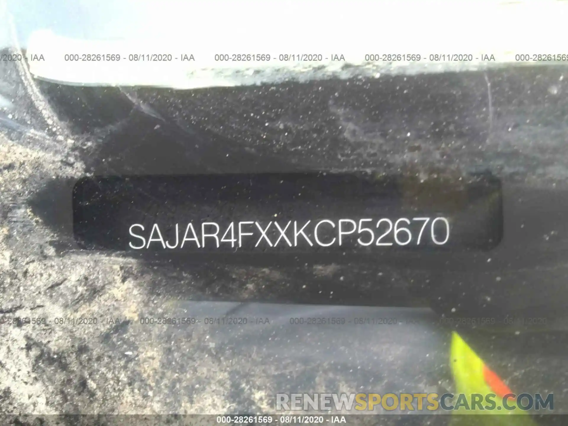 9 Photograph of a damaged car SAJAR4FXXKCP52670 JAGUAR XE 2019