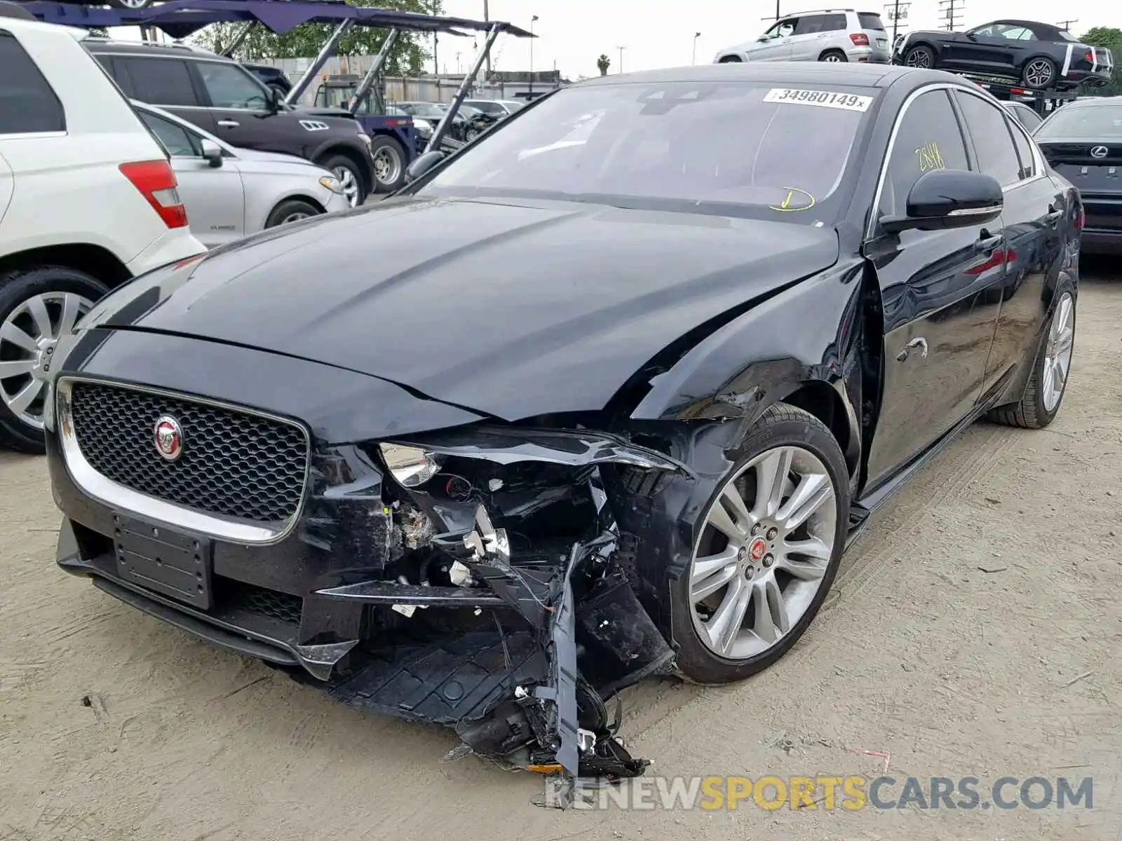 2 Photograph of a damaged car SAJAS4FX2KCP52828 JAGUAR XE 2019