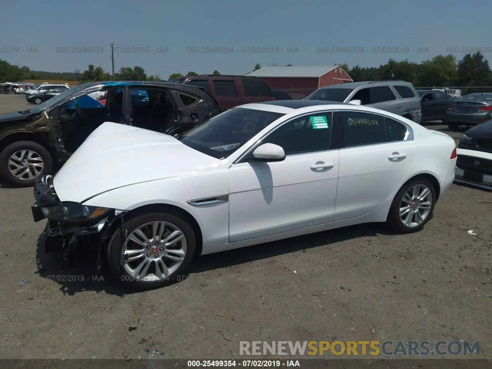 2 Photograph of a damaged car SAJAS4FX6KCP51973 JAGUAR XE 2019