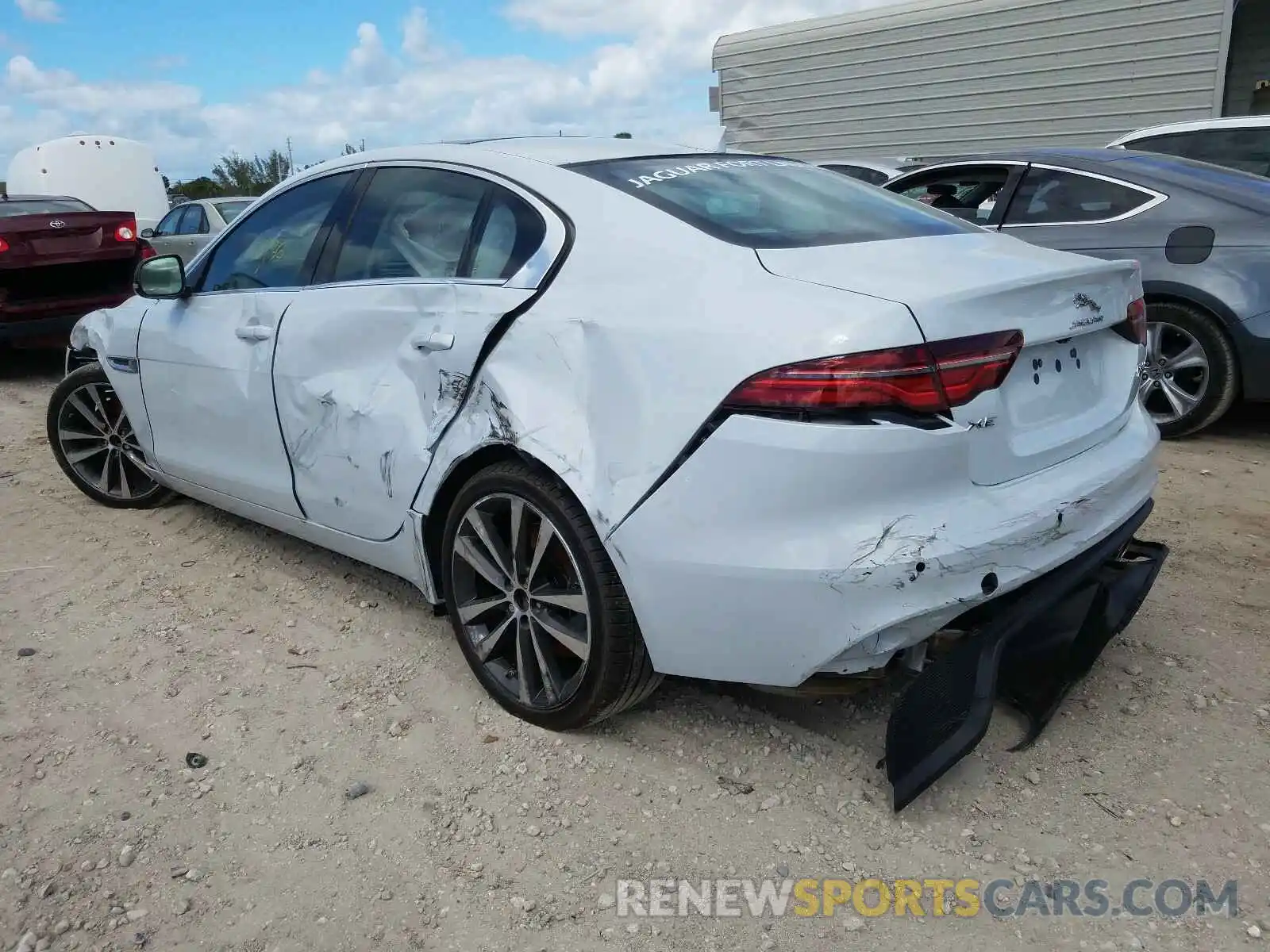 3 Photograph of a damaged car SAJAE4FX8LCP65169 JAGUAR XE 2020