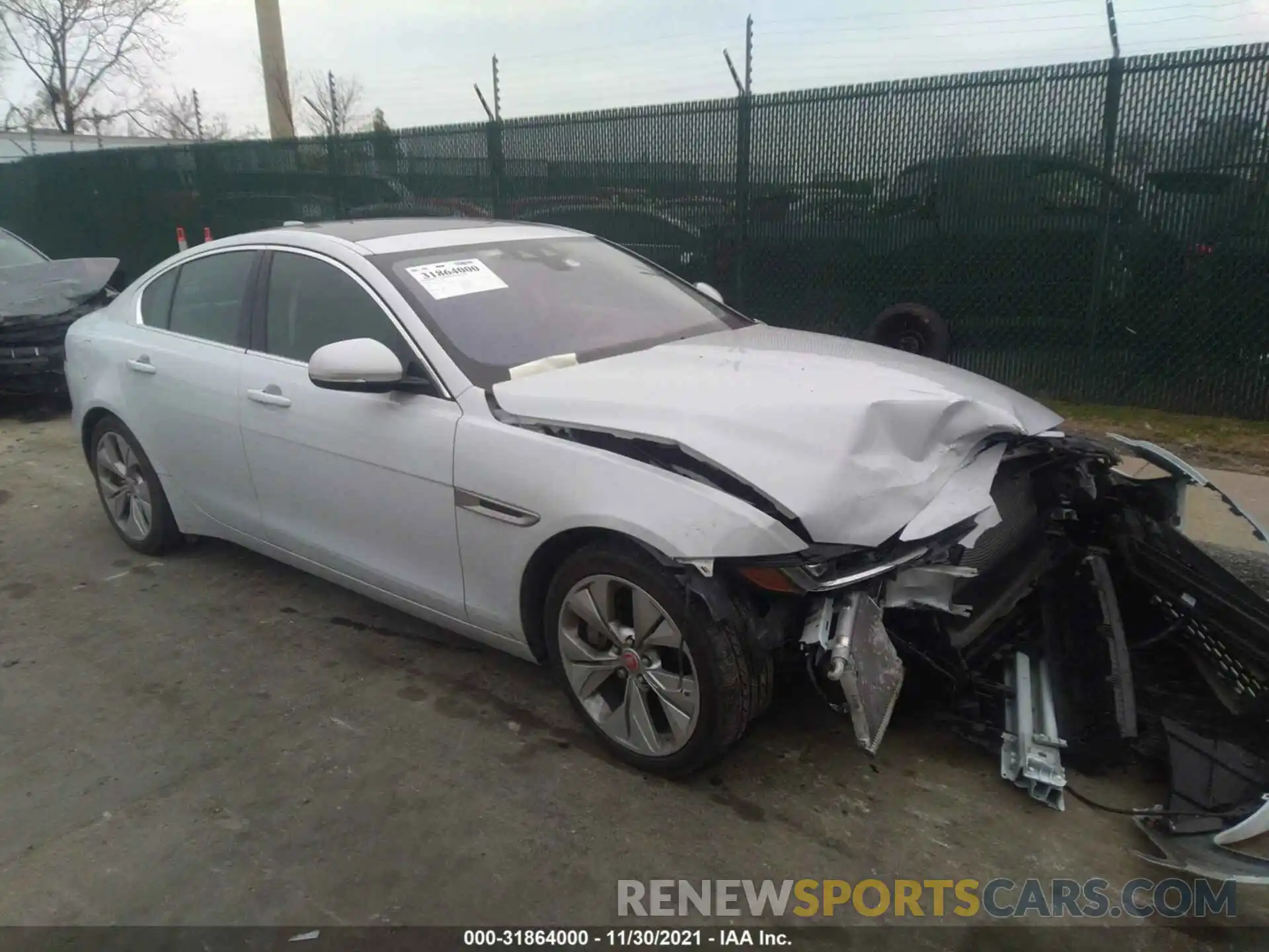 1 Photograph of a damaged car SAJAJ4FX1LCP55658 JAGUAR XE 2020