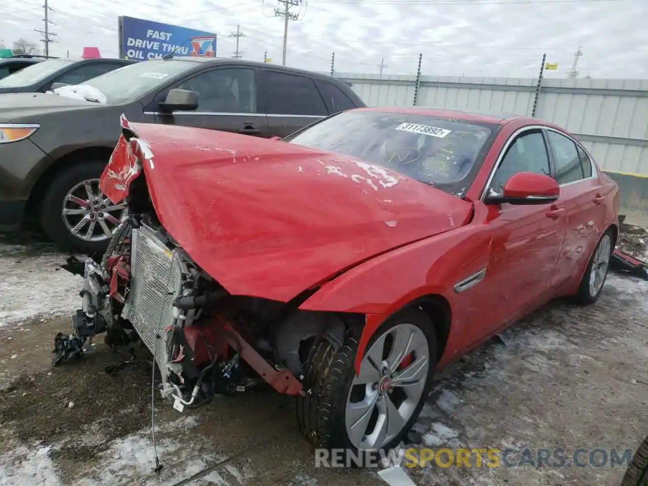 2 Photograph of a damaged car SAJAJ4FX4LCP62281 JAGUAR XE 2020