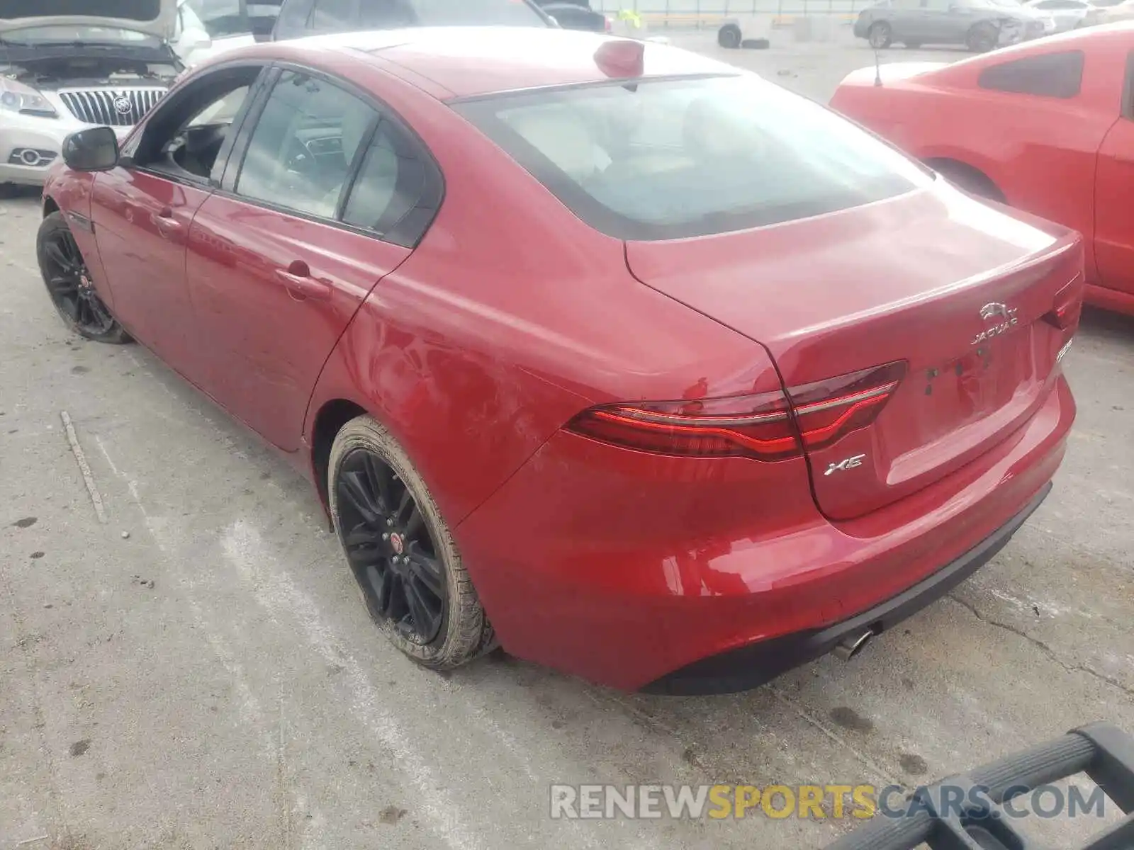 3 Фотография поврежденного автомобиля SAJAJ4FX7LCP64087 JAGUAR XE 2020