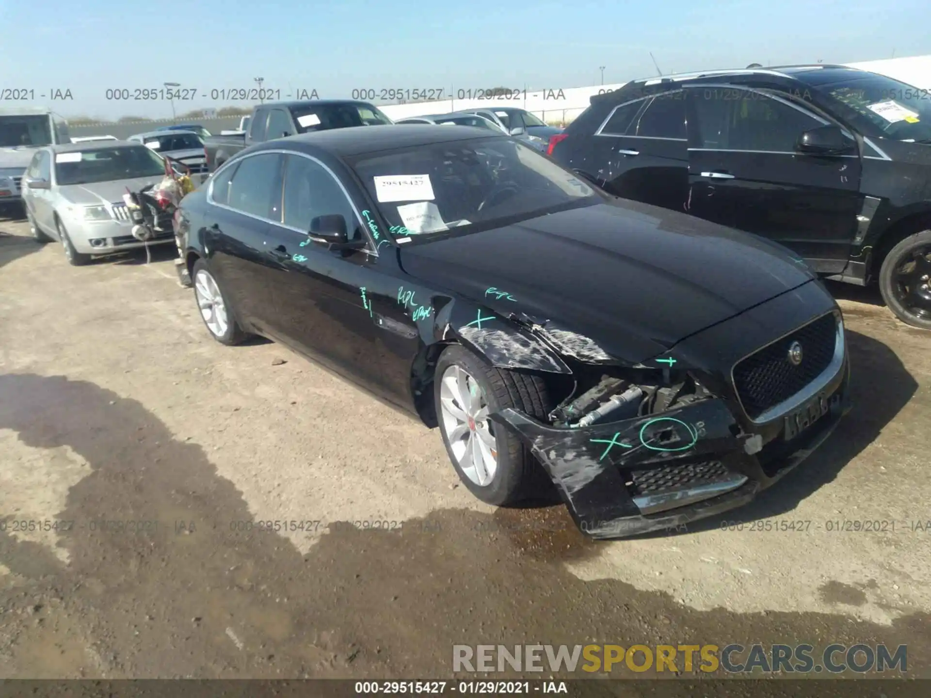 1 Photograph of a damaged car SAJBD4FX9KCY79512 JAGUAR XF 2019