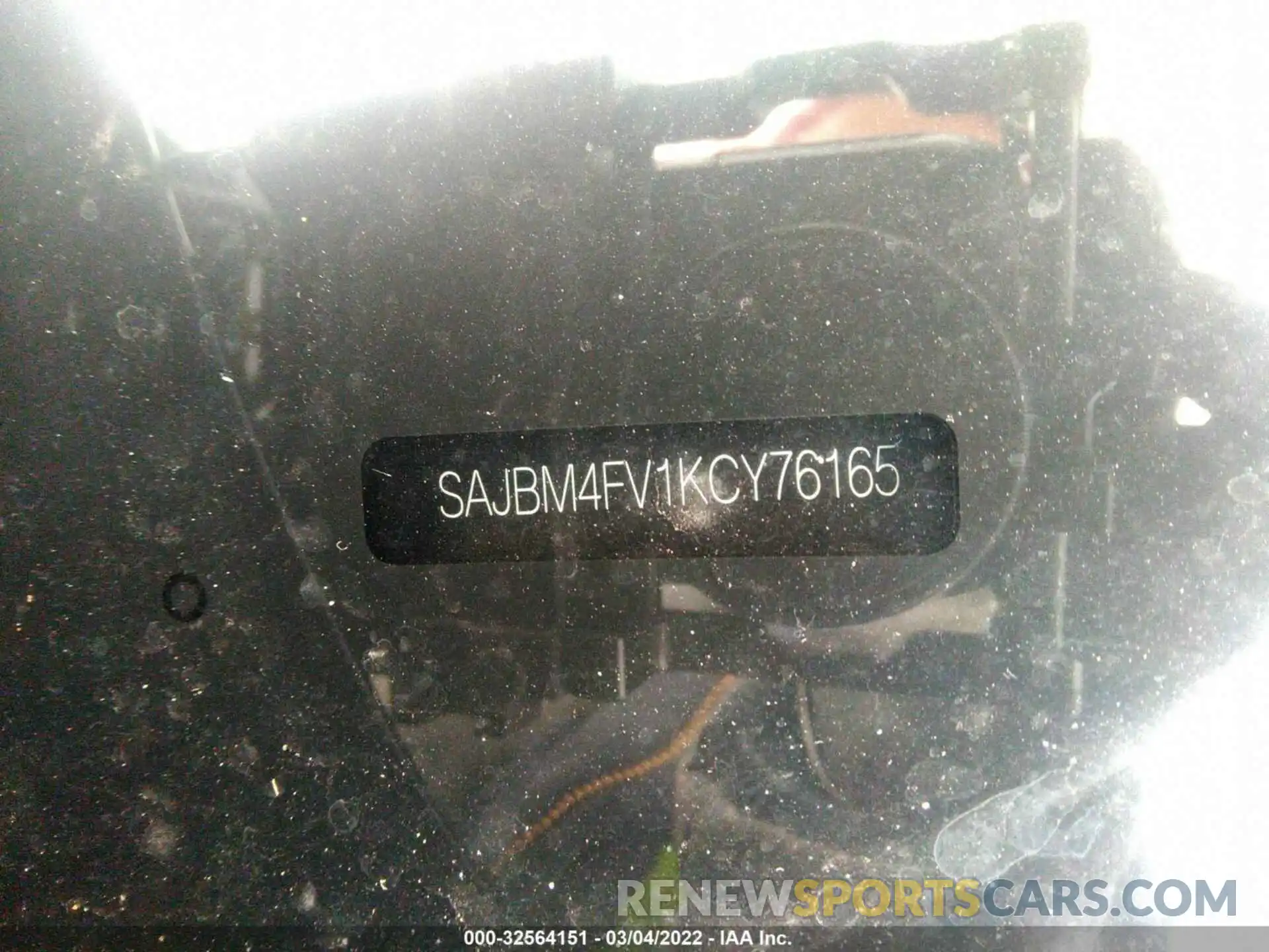 9 Photograph of a damaged car SAJBM4FV1KCY76165 JAGUAR XF 2019