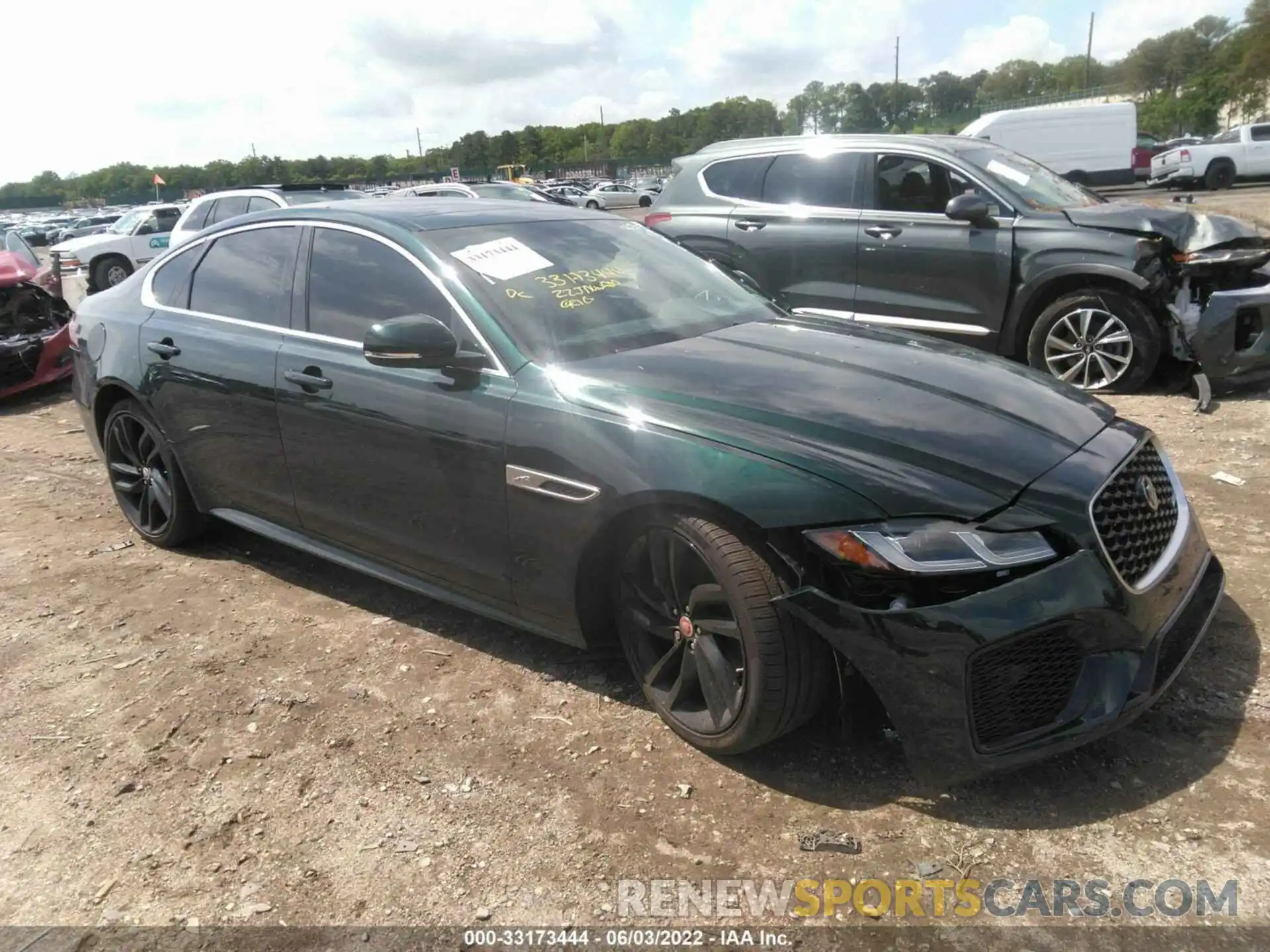 1 Photograph of a damaged car SAJBL4GX1NCY91014 JAGUAR XF 2022