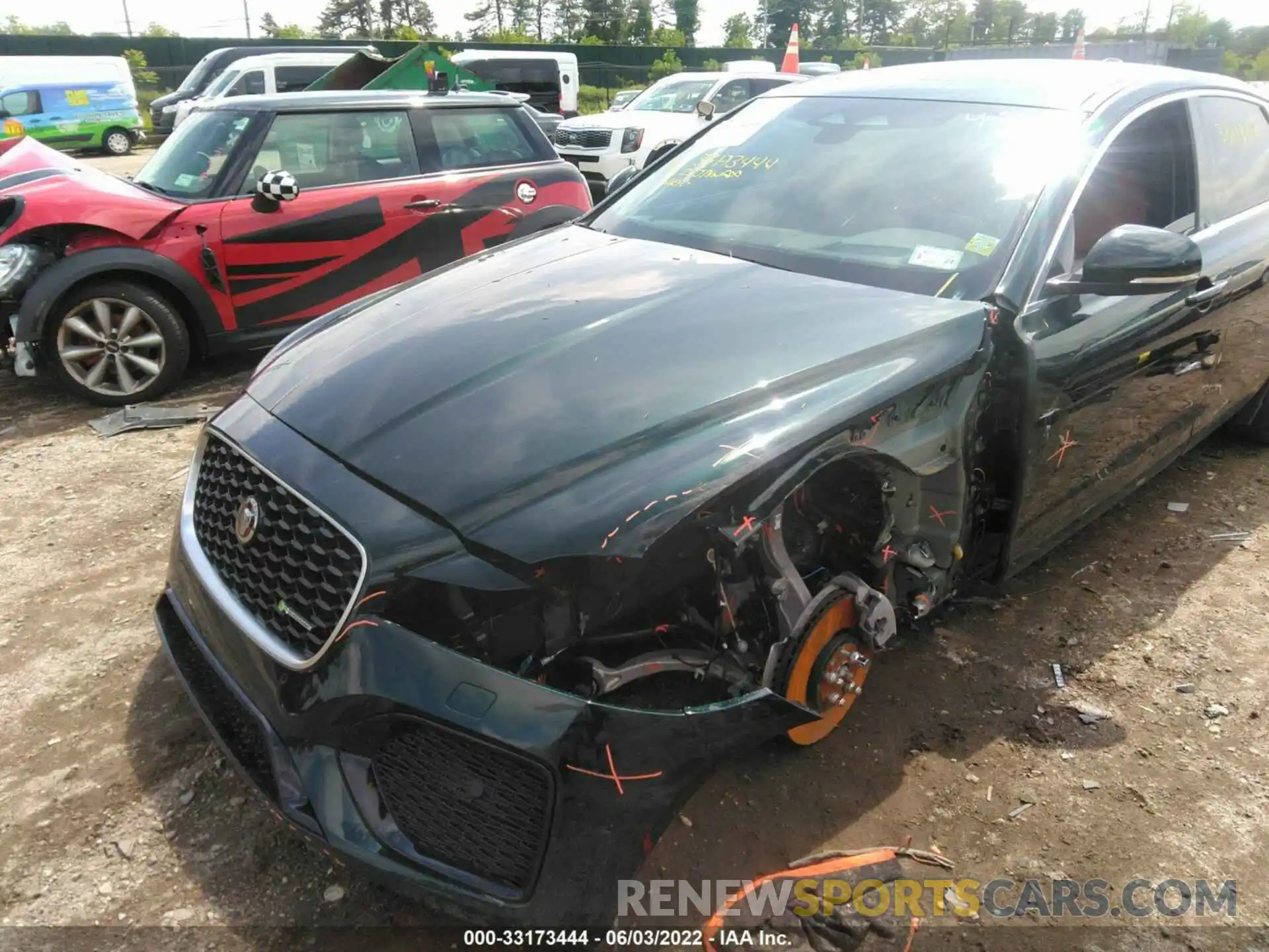 6 Photograph of a damaged car SAJBL4GX1NCY91014 JAGUAR XF 2022