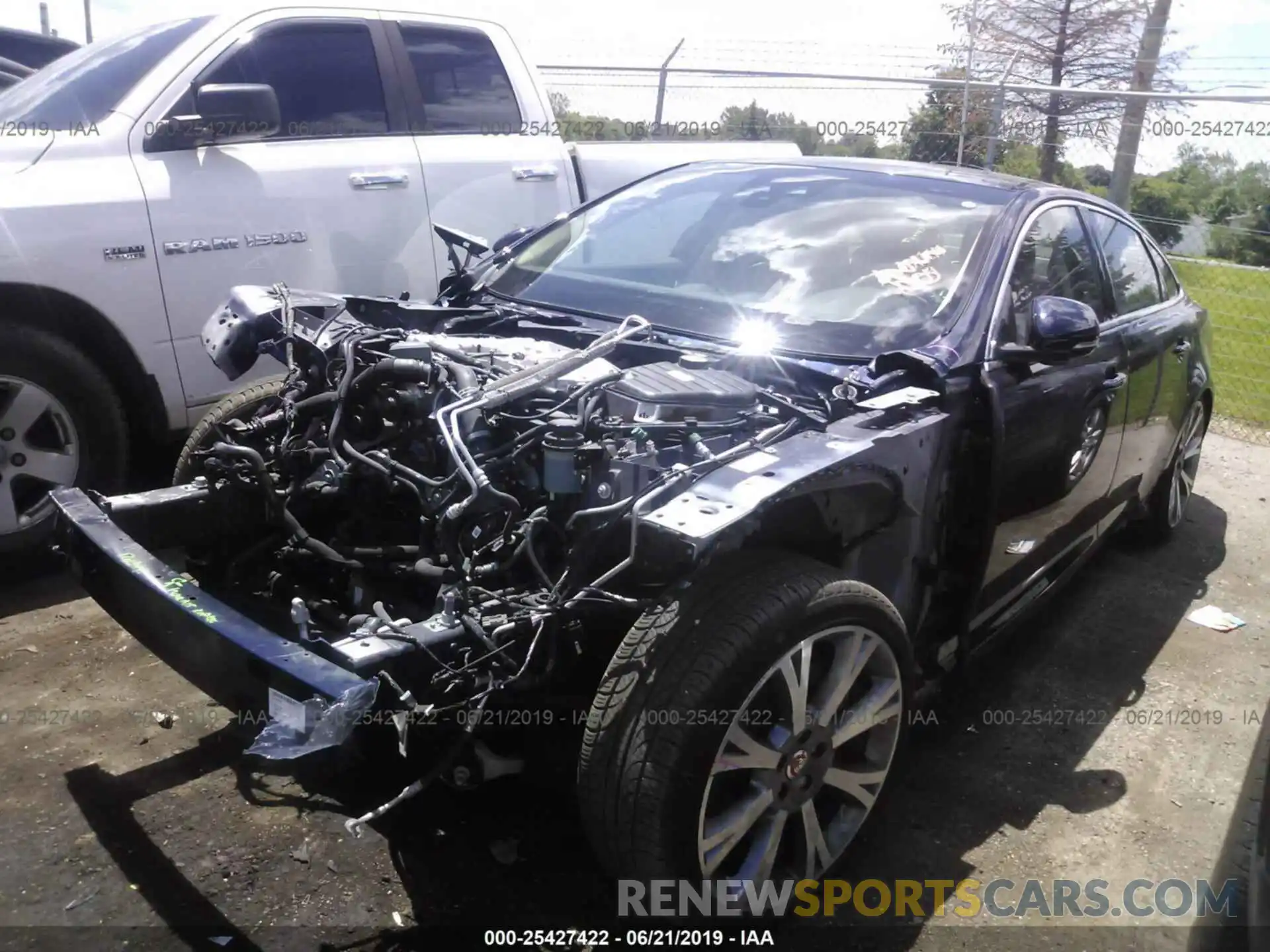 2 Photograph of a damaged car SAJWJ2GDXK8W18766 JAGUAR XJL 2019