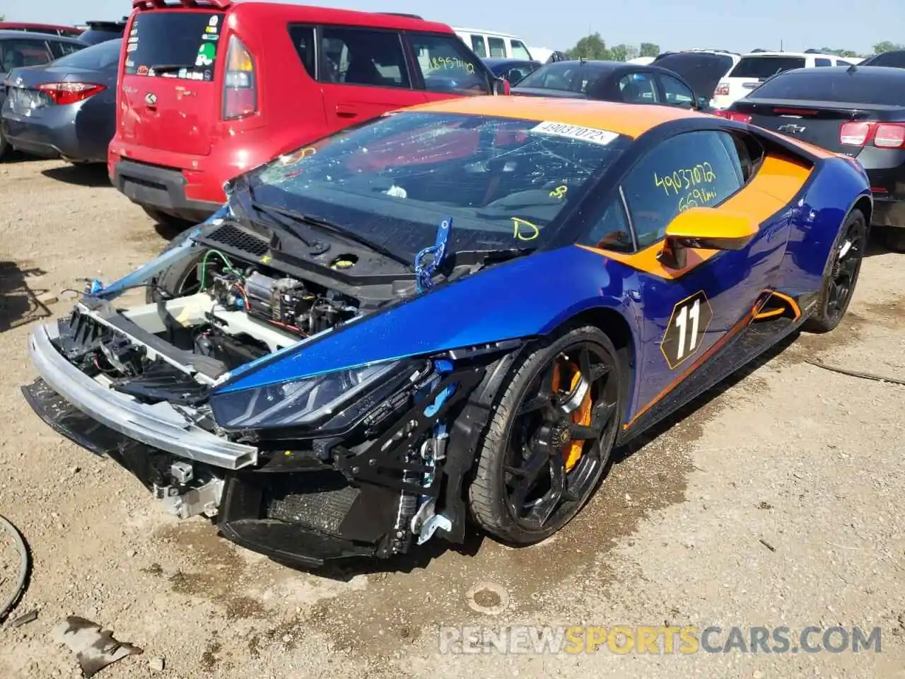 2 Photograph of a damaged car ZHWUF4ZF1LLA15764 LAMBORGHINI ALL MODELS 2020