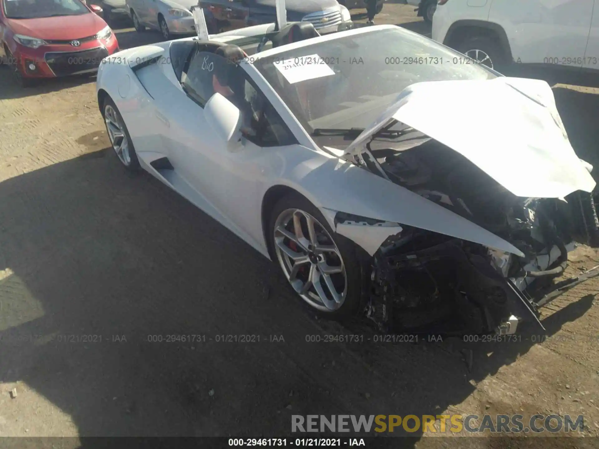 1 Photograph of a damaged car ZHWUR2ZF3KLA11726 LAMBORGHINI HURACAN 2019