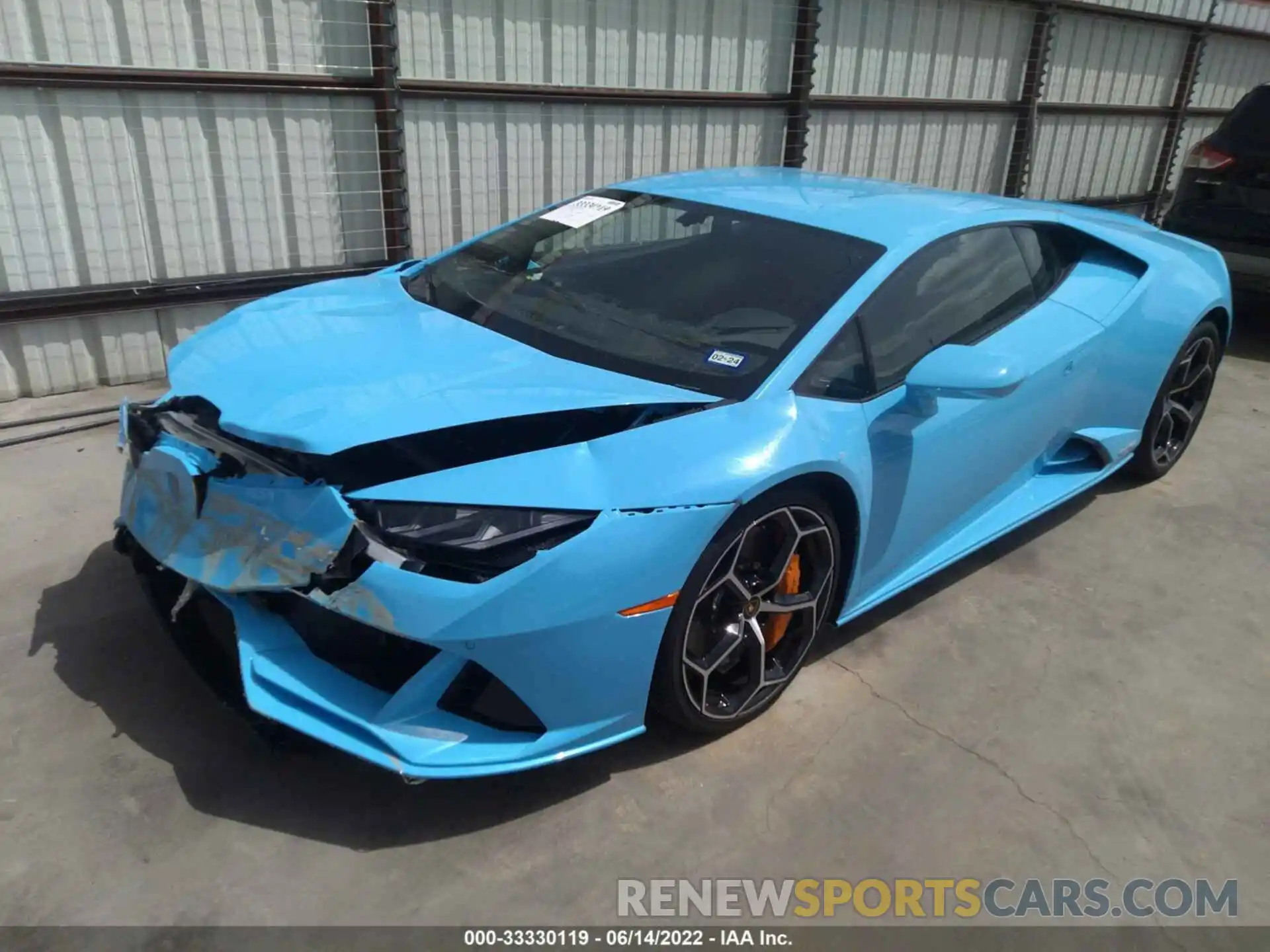 2 Photograph of a damaged car ZHWUF4ZFXNLA19086 LAMBORGHINI HURACAN EVO 2022