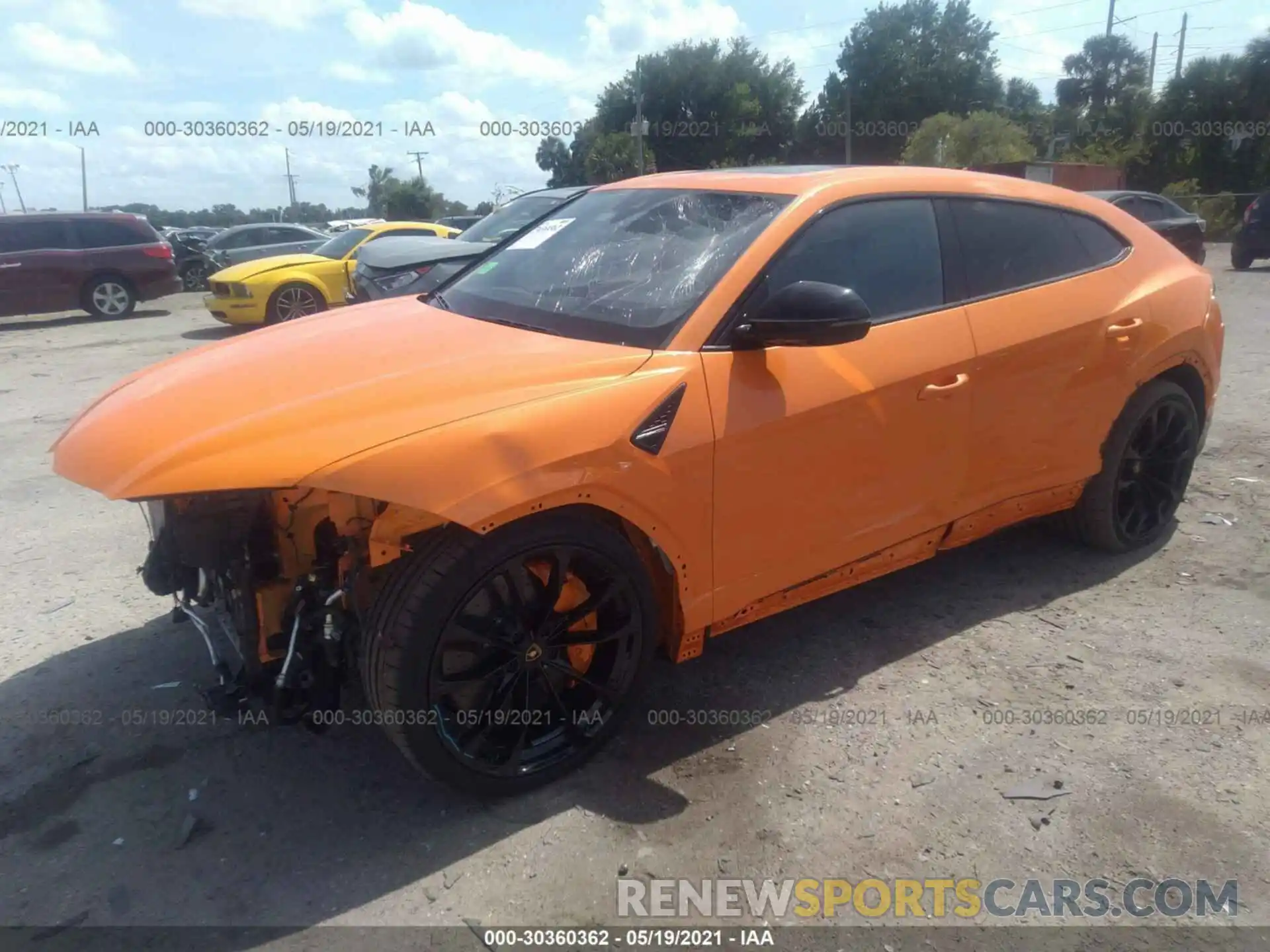 2 Photograph of a damaged car ZPBUA1ZL8MLA11861 LAMBORGHINI URUS 2021