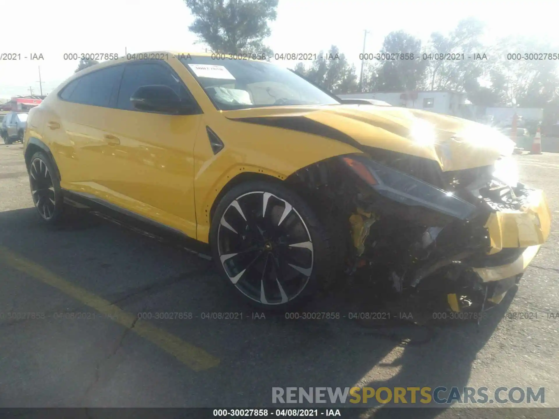 1 Photograph of a damaged car ZPBUA1ZL9MLA11786 LAMBORGHINI URUS 2021