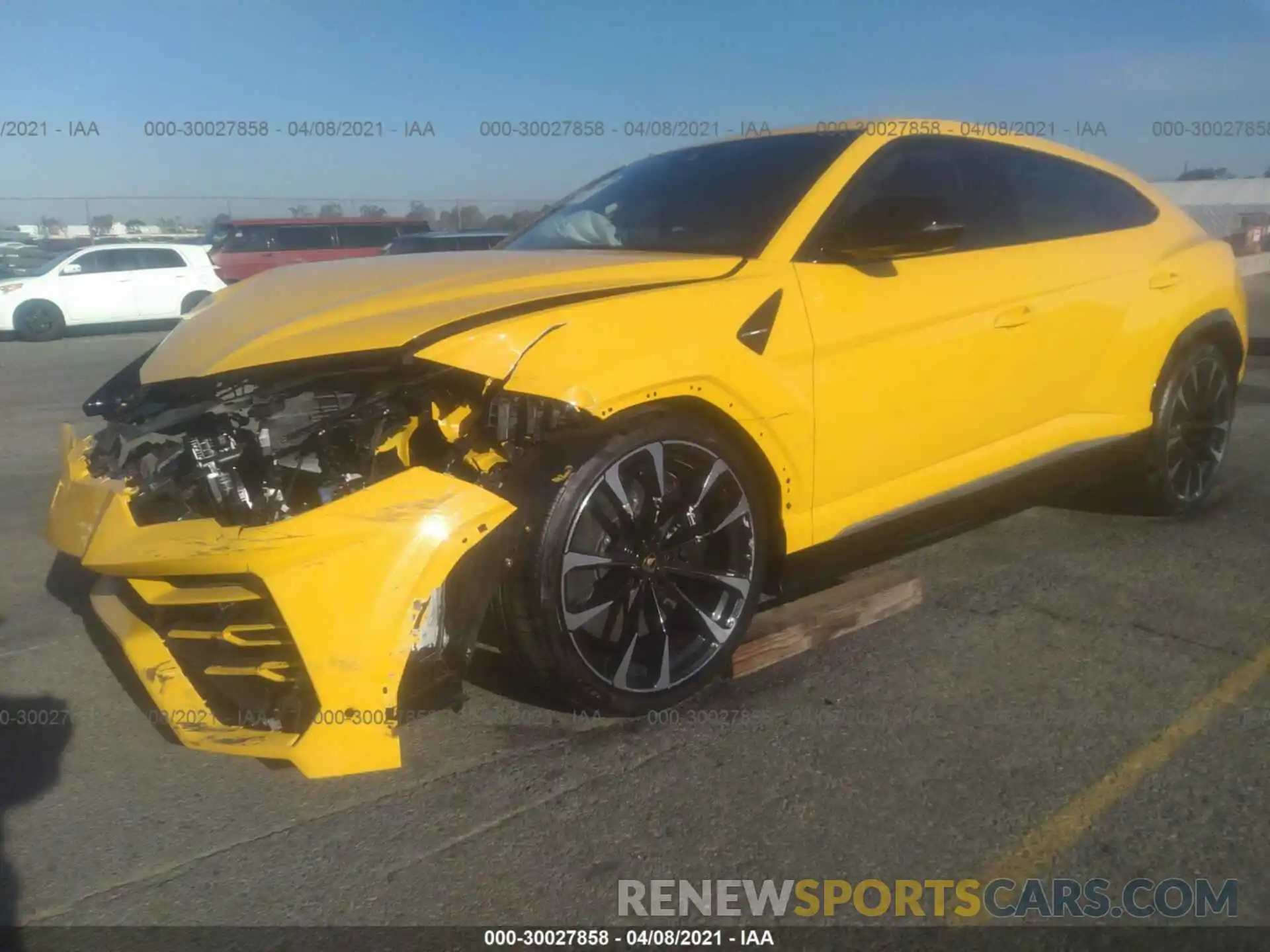 2 Photograph of a damaged car ZPBUA1ZL9MLA11786 LAMBORGHINI URUS 2021