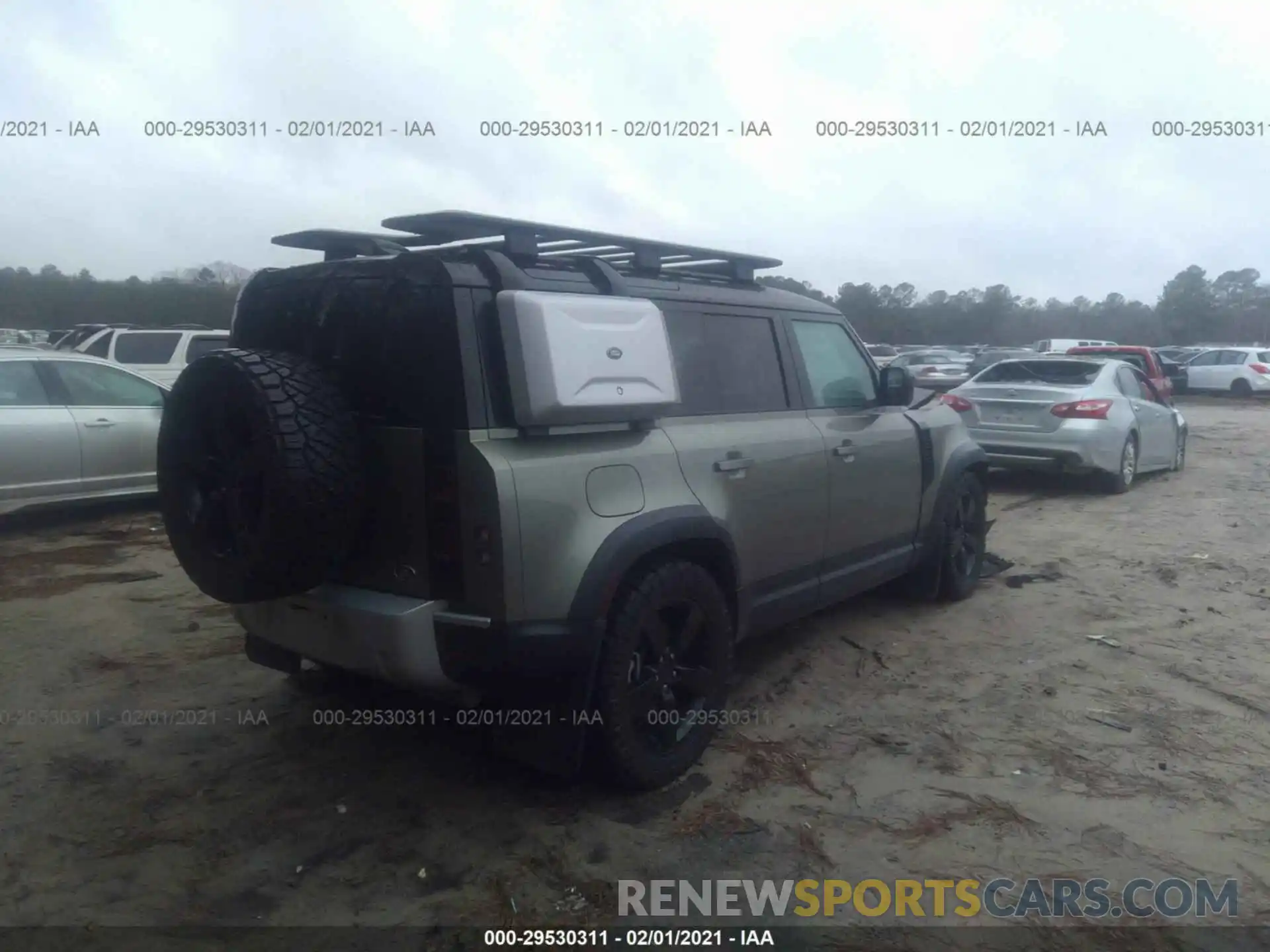 4 Фотография поврежденного автомобиля SALE1EEU4L2014433 LAND ROVER DEFENDER 2020