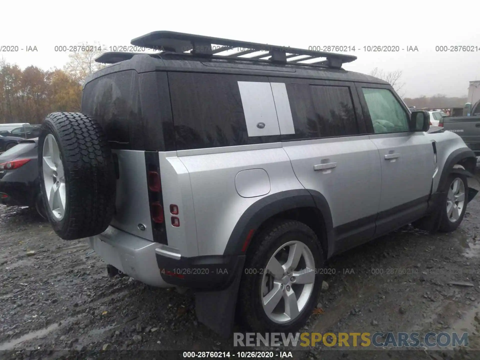 4 Фотография поврежденного автомобиля SALE1EEU5L2003215 LAND ROVER DEFENDER 2020