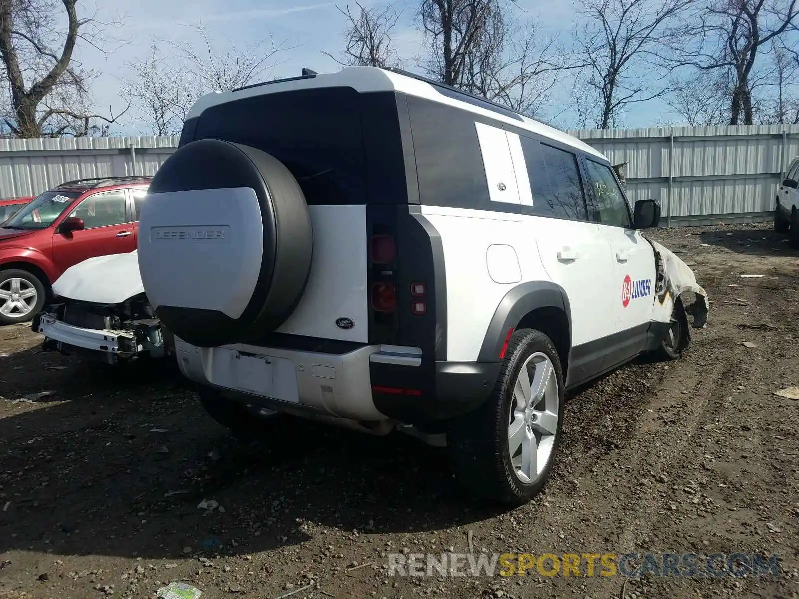 4 Фотография поврежденного автомобиля SALE97EU4L2016171 LAND ROVER DEFENDER 2020