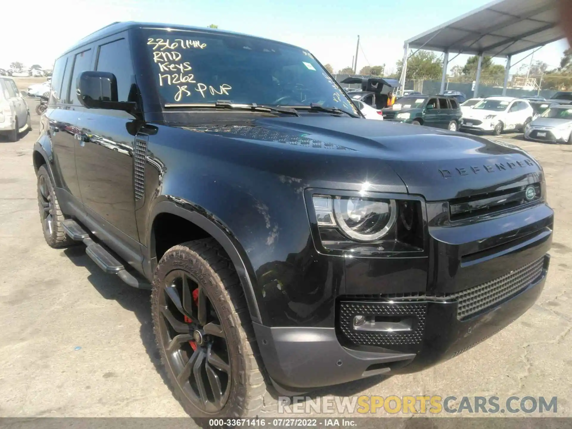 1 Photograph of a damaged car SALE97EU8L2022040 LAND ROVER DEFENDER 2020